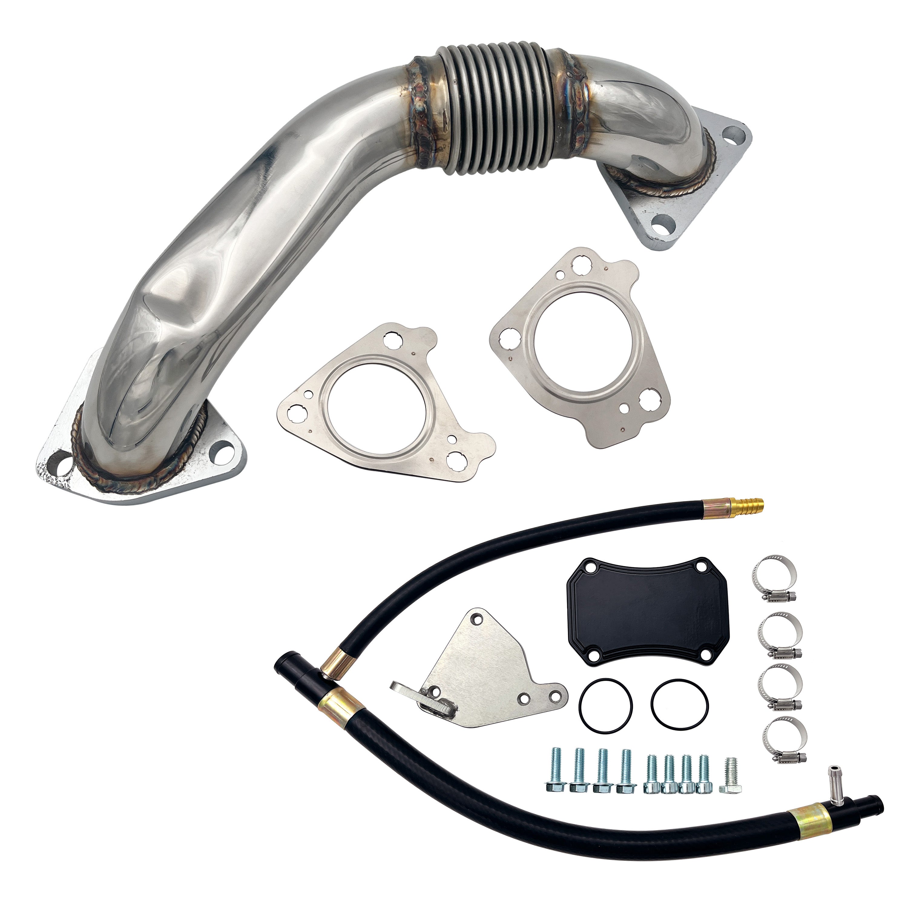 EGR Delete Kit | Passenger Side Up-Pipe | 2011-2016 GM/Chevy Duramax 6.6L
