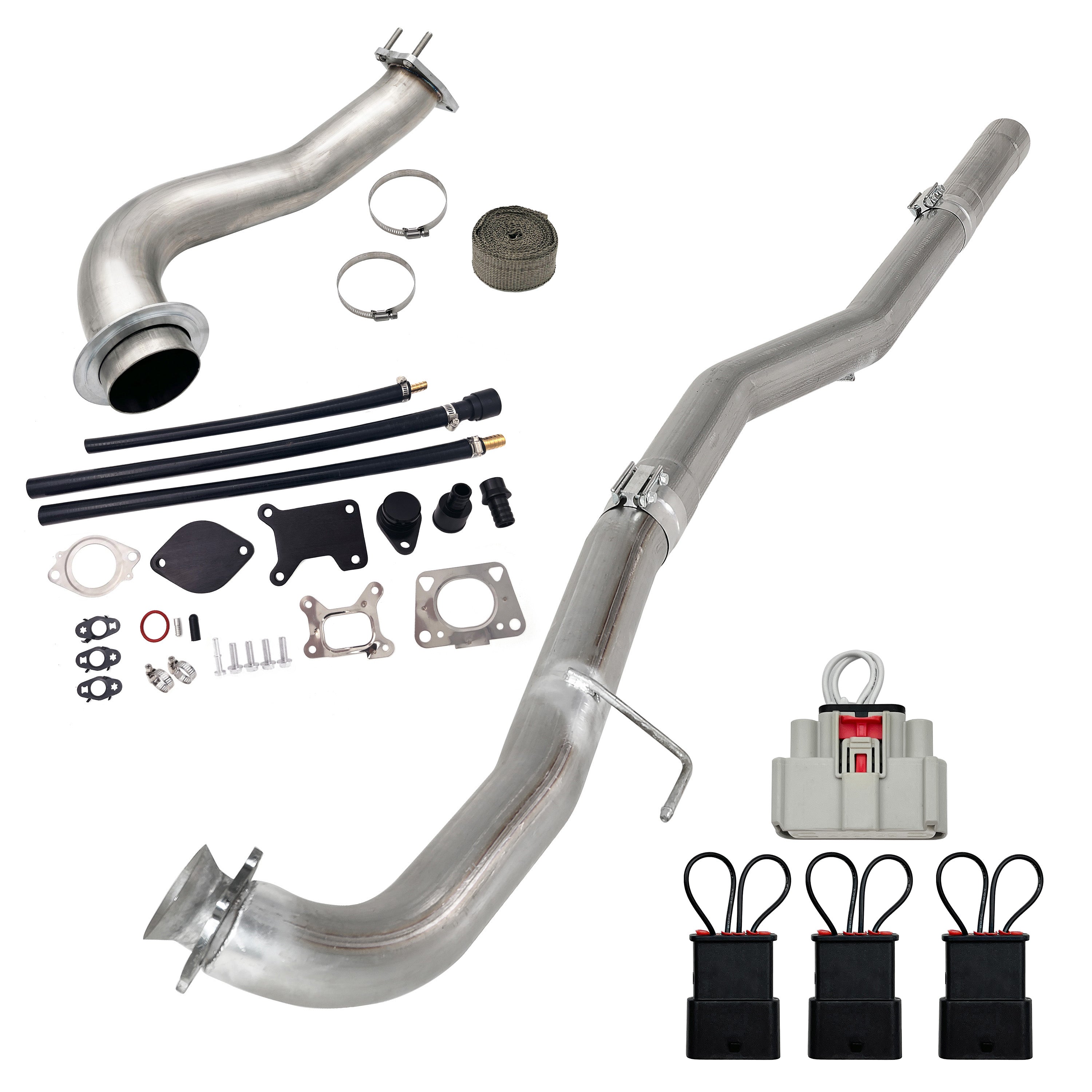 3.5" Downpipe | 4" DPF Pipe | EGR Delete | 2017-2019 GM/Chevy Duramax L5P 6.6L