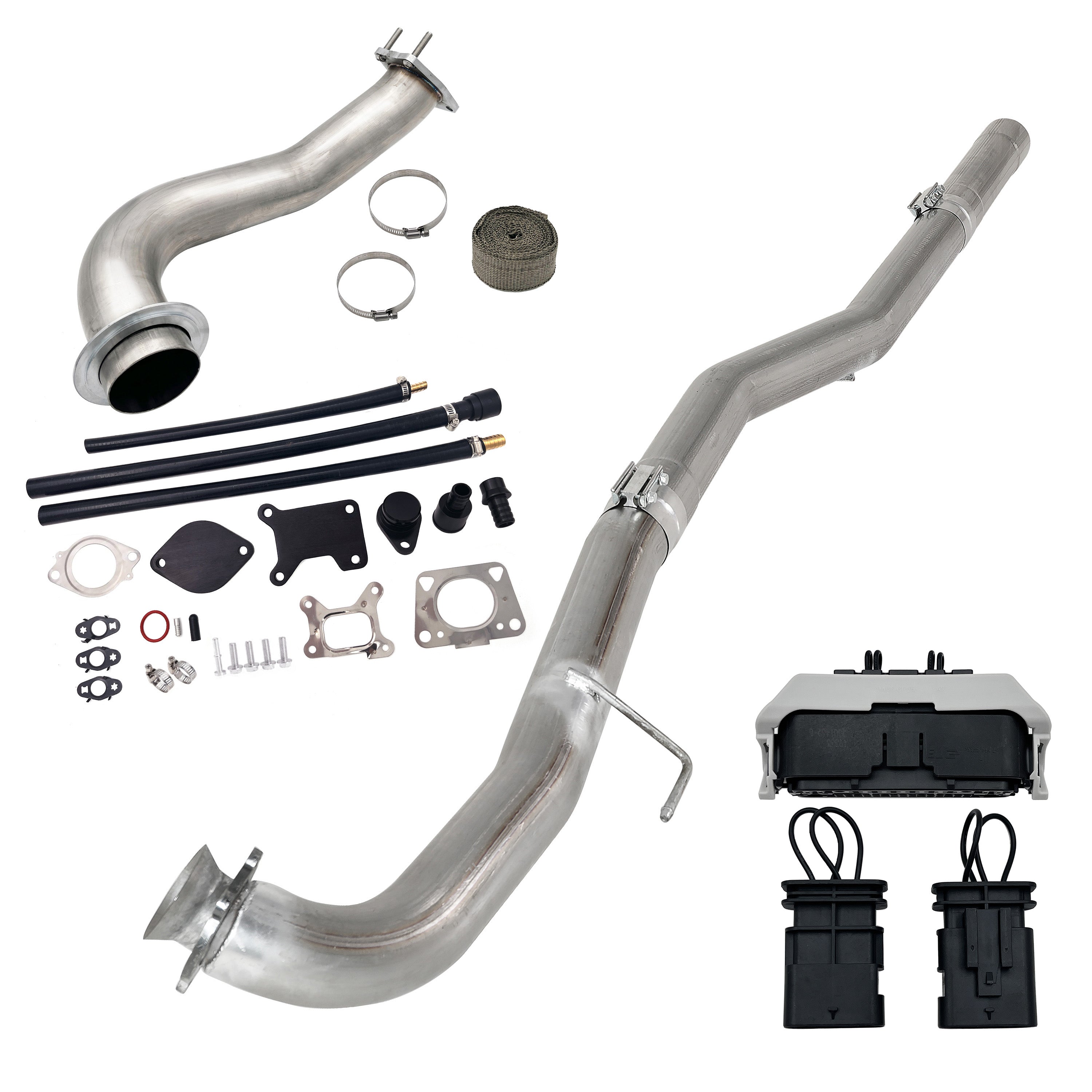 3.5" Downpipe | 4" DPF Pipe | EGR Delete | 2020-2023 GM/Chevy Duramax L5P 6.6L