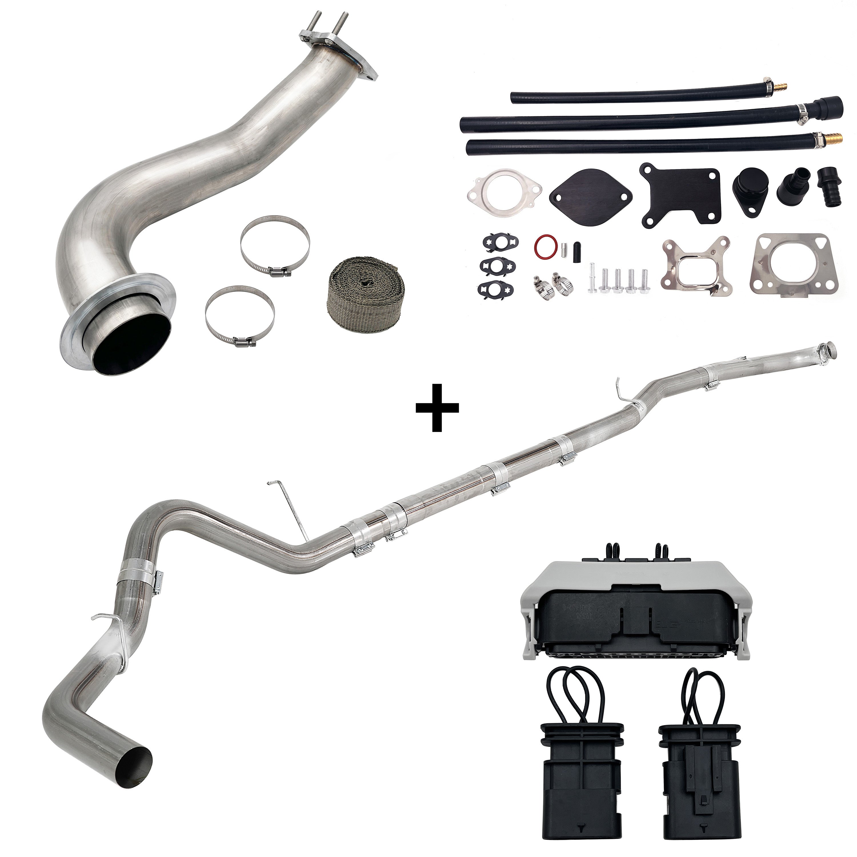 3.5" Downpipe | 4" DPF pipe | EGR Delete | 2020-2023 GM/Chevy Duramax L5P 6.6L