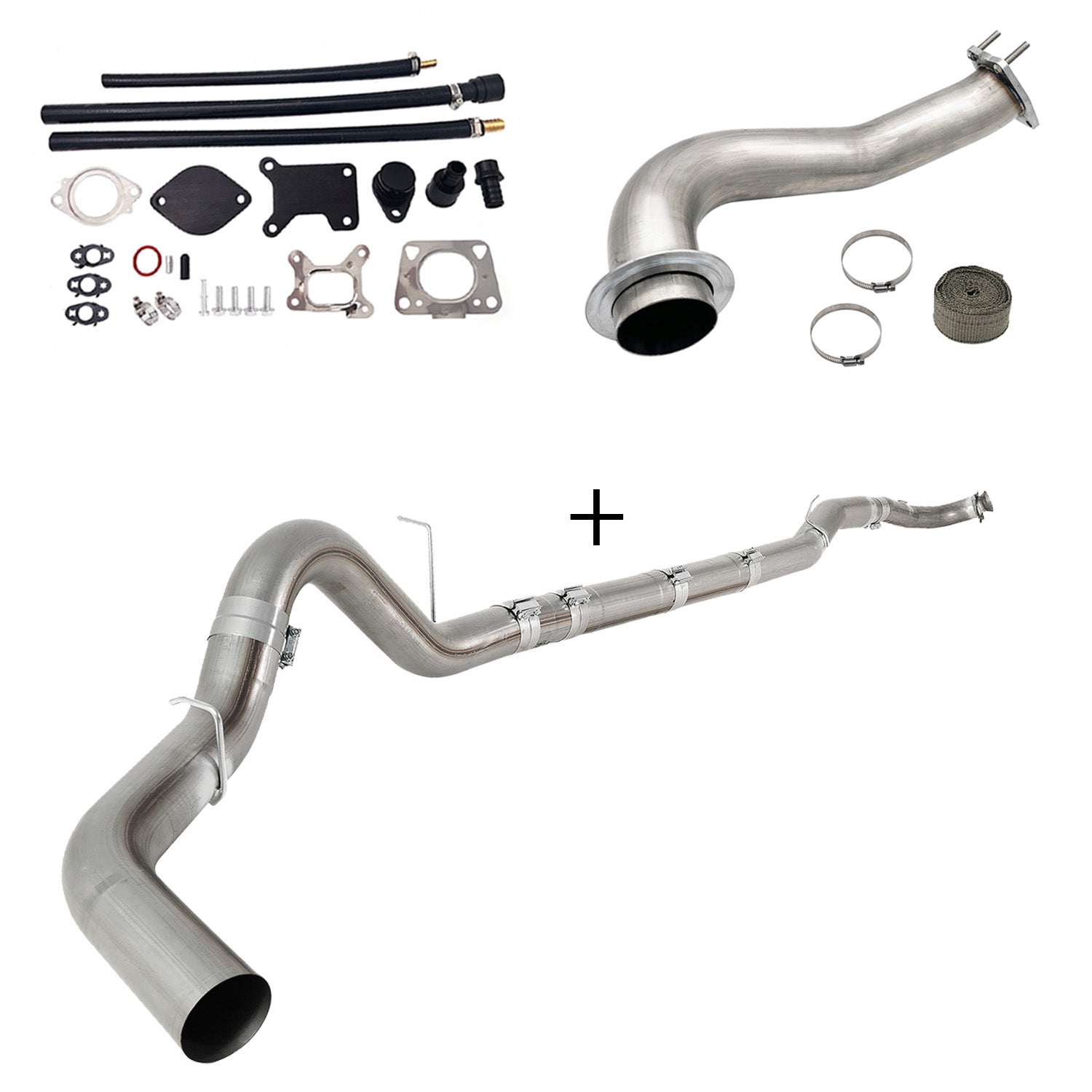 Full Delete Kit 4"/5"DPF/EGR/CCV/Downpipe| 2017-2023 GM/Chevy Duramax 6.6L