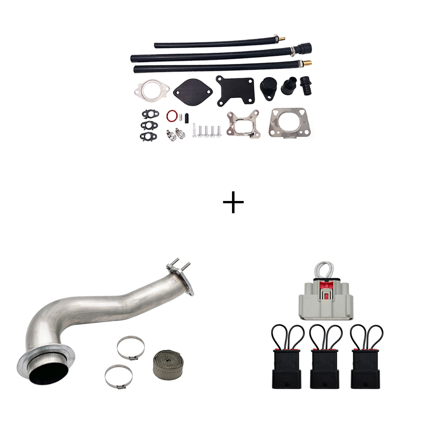 Full Delete Kit 4"/5"DPF/EGR/CCV/Downpipe| 2017-2023 GM/Chevy Duramax 6.6L