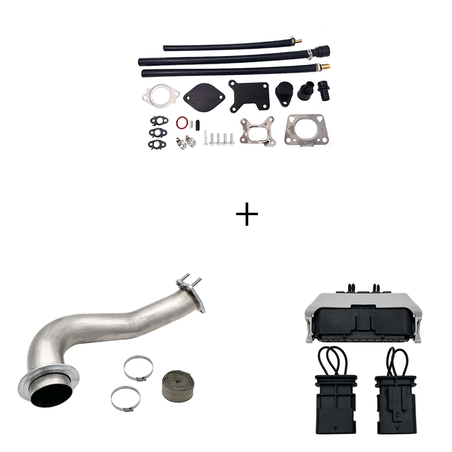 Full Delete Kit 4"/5"DPF/EGR/CCV/Downpipe| 2017-2023 GM/Chevy Duramax 6.6L
