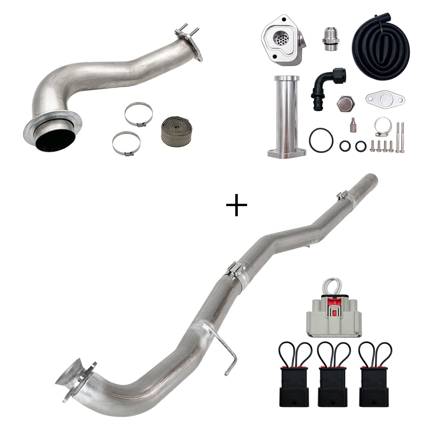Full Delete Kit 4"/5"DPF/EGR/CCV/Downpipe| 2017-2023 GM/Chevy Duramax 6.6L