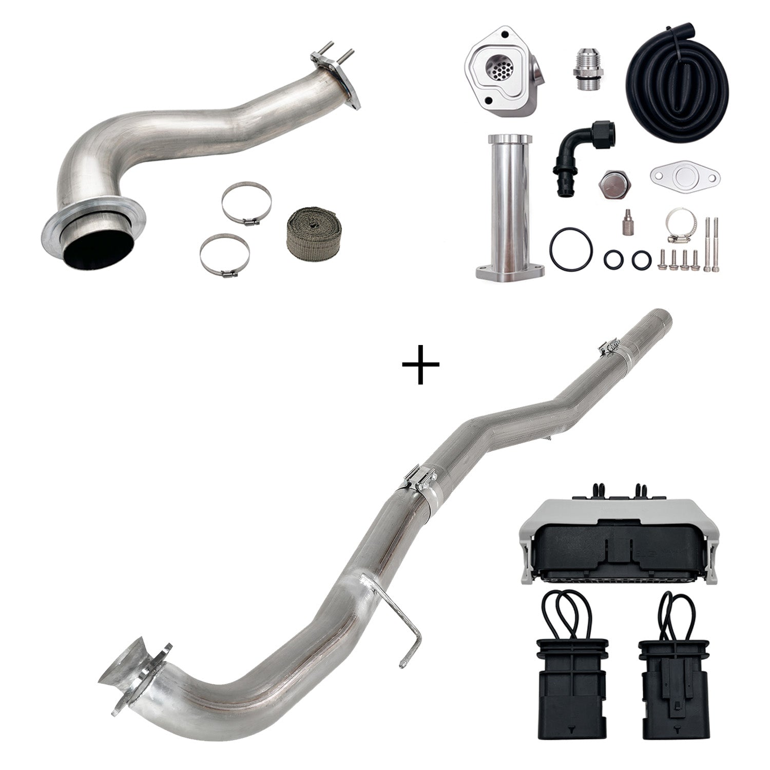 Full Delete Kit 4"/5"DPF/EGR/CCV/Downpipe| 2017-2023 GM/Chevy Duramax 6.6L