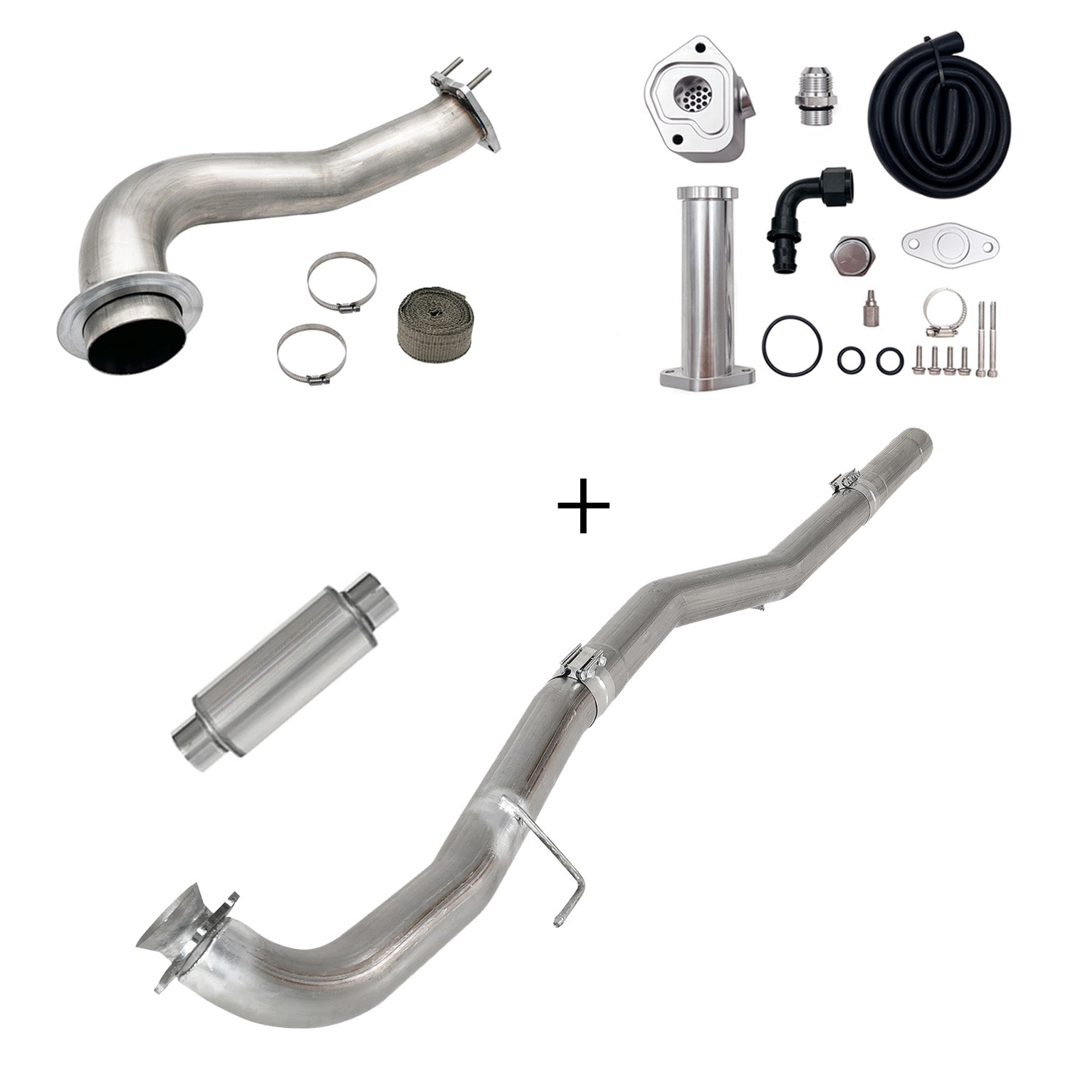 Full Delete Kit 4"/5"DPF/EGR/CCV/Downpipe| 2017-2023 GM/Chevy Duramax 6.6L