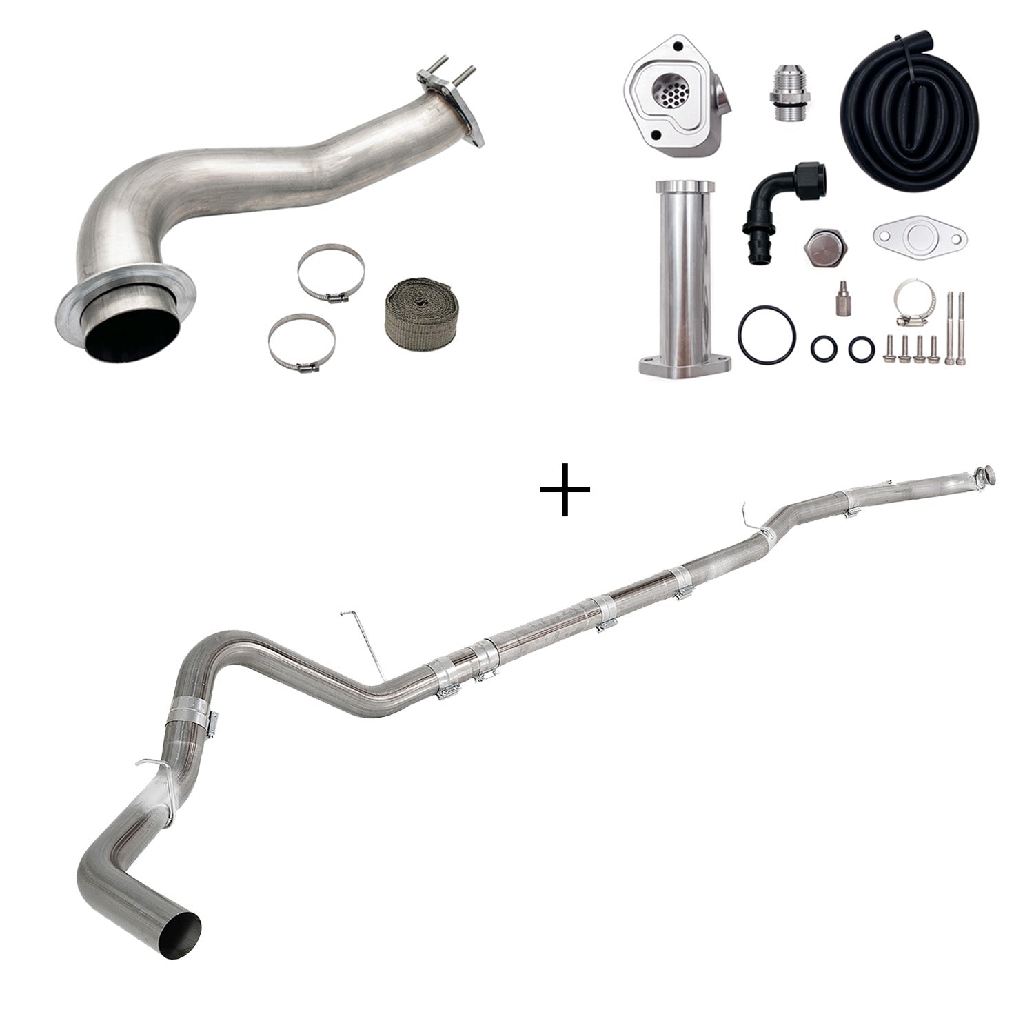 Full Delete Kit 4"/5"DPF/EGR/CCV/Downpipe| 2017-2023 GM/Chevy Duramax 6.6L