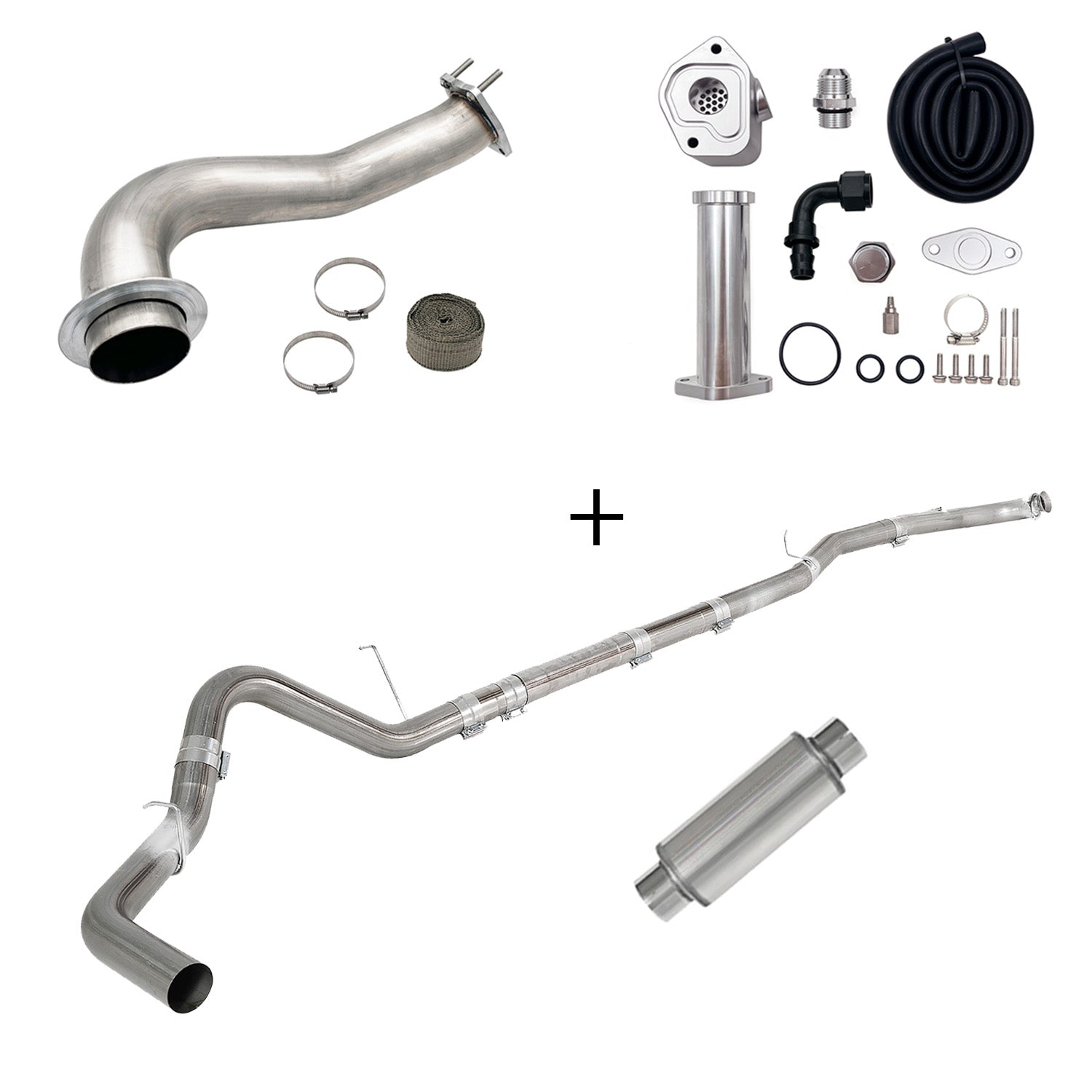 Full Delete Kit 4"/5"DPF/EGR/CCV/Downpipe| 2017-2023 GM/Chevy Duramax 6.6L