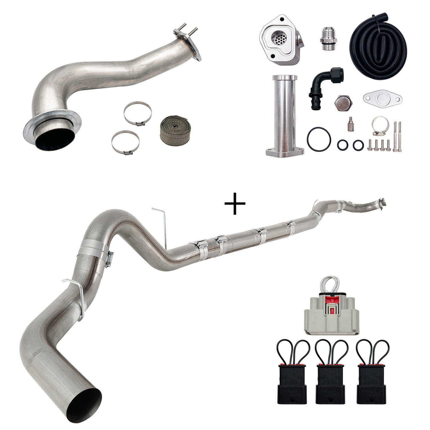 Full Delete Kit 4"/5"DPF/EGR/CCV/Downpipe| 2017-2023 GM/Chevy Duramax 6.6L