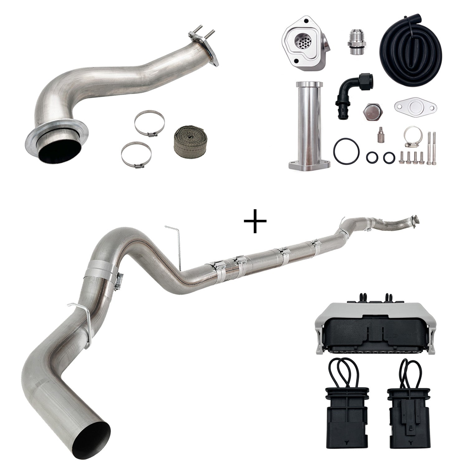 Full Delete Kit 4"/5"DPF/EGR/CCV/Downpipe| 2017-2023 GM/Chevy Duramax 6.6L
