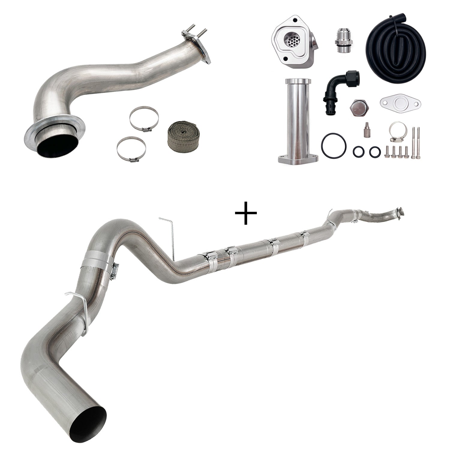 Full Delete Kit 4"/5"DPF/EGR/CCV/Downpipe| 2017-2023 GM/Chevy Duramax 6.6L