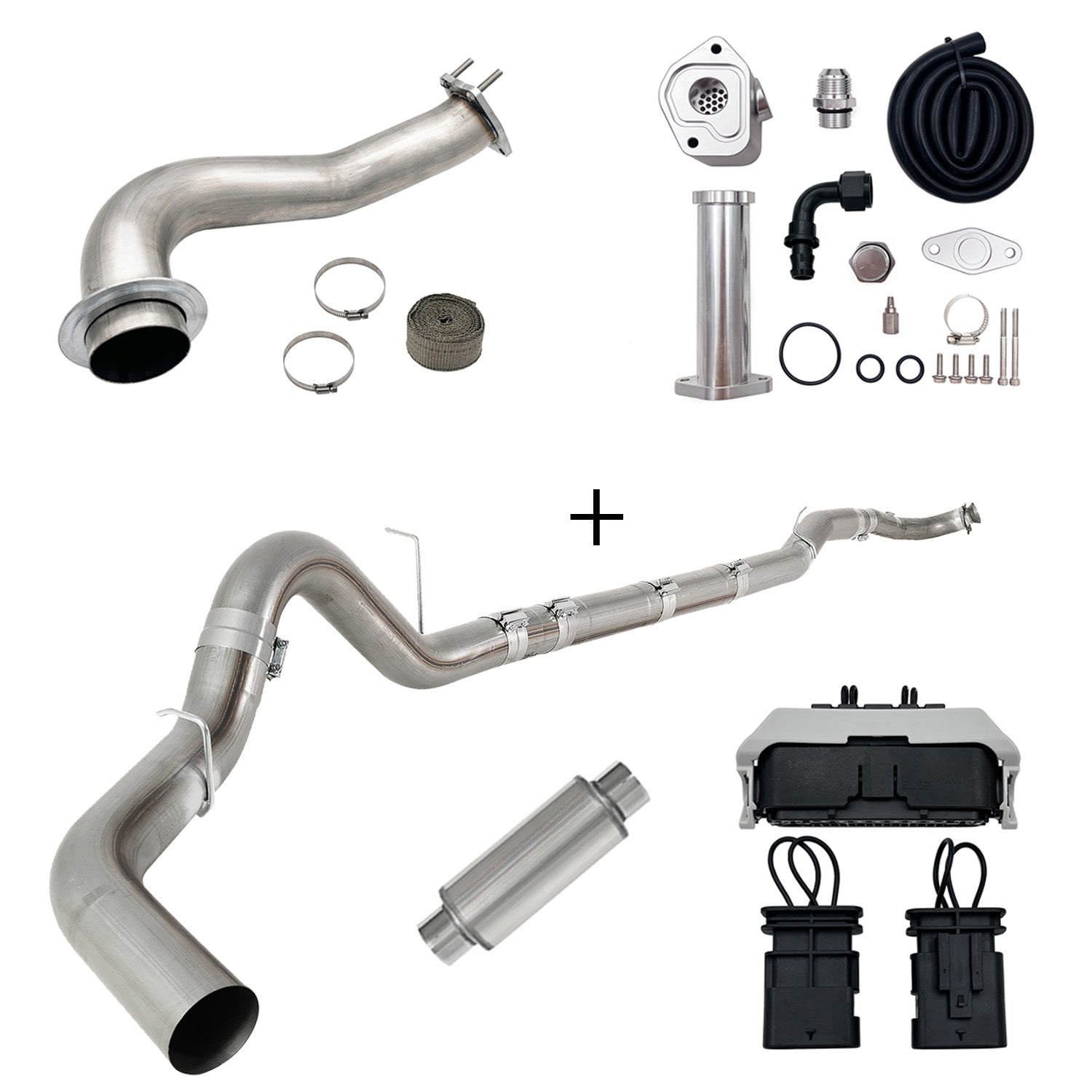 Full Delete Kit 4"/5"DPF/EGR/CCV/Downpipe| 2017-2023 GM/Chevy Duramax 6.6L