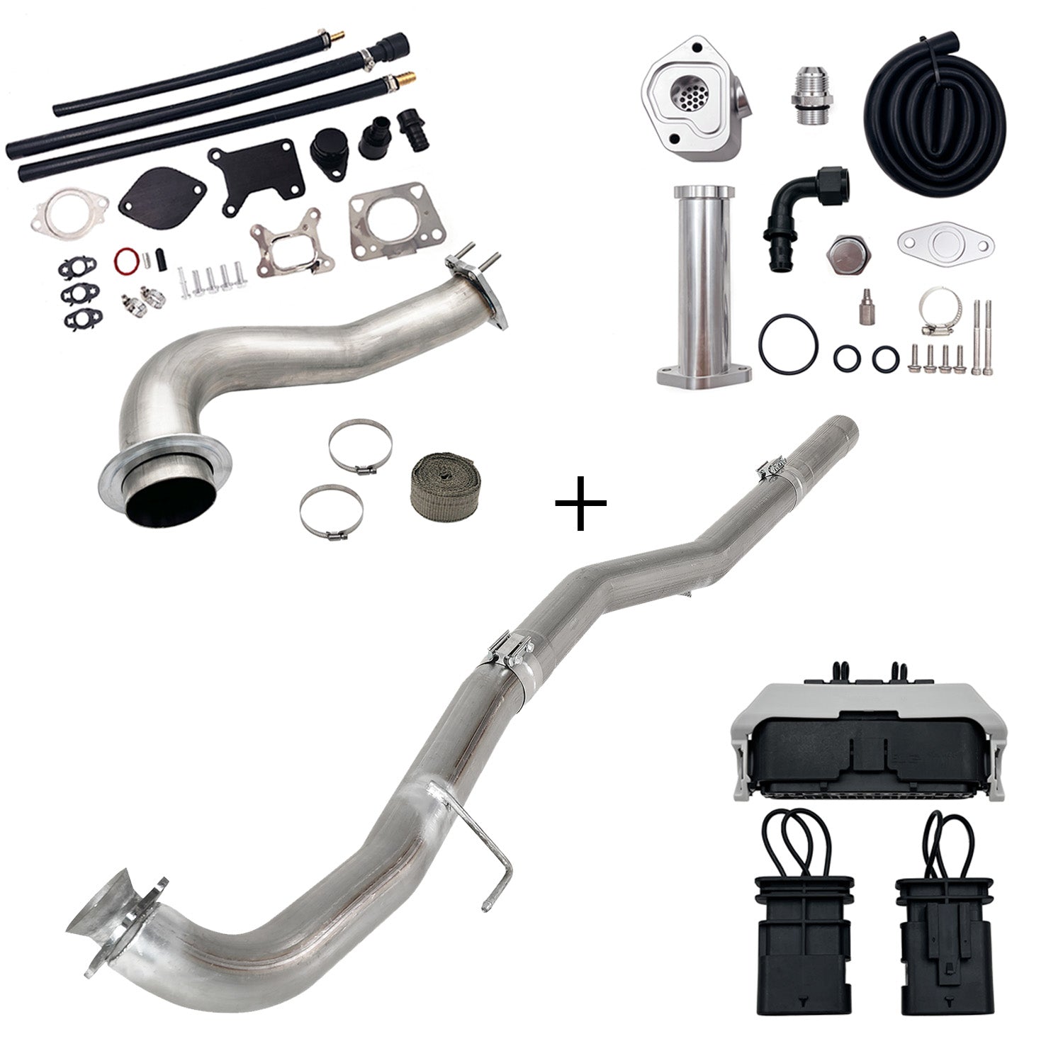 Full Delete Kit 4"/5"DPF/EGR/CCV/Downpipe| 2017-2023 GM/Chevy Duramax 6.6L
