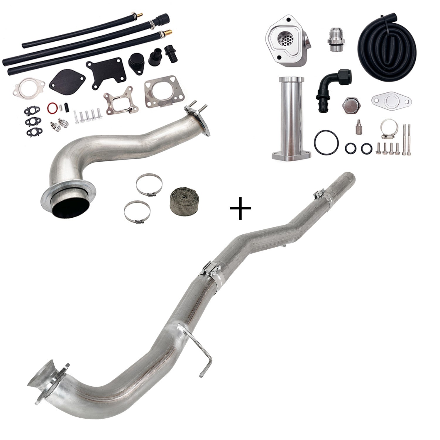 Full Delete Kit 4"/5"DPF/EGR/CCV/Downpipe| 2017-2023 GM/Chevy Duramax 6.6L
