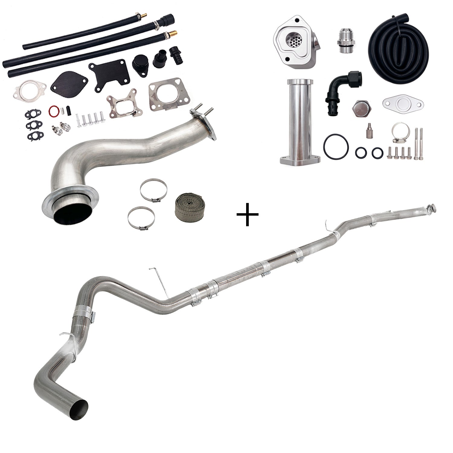 Full Delete Kit 4"/5"DPF/EGR/CCV/Downpipe| 2017-2023 GM/Chevy Duramax 6.6L