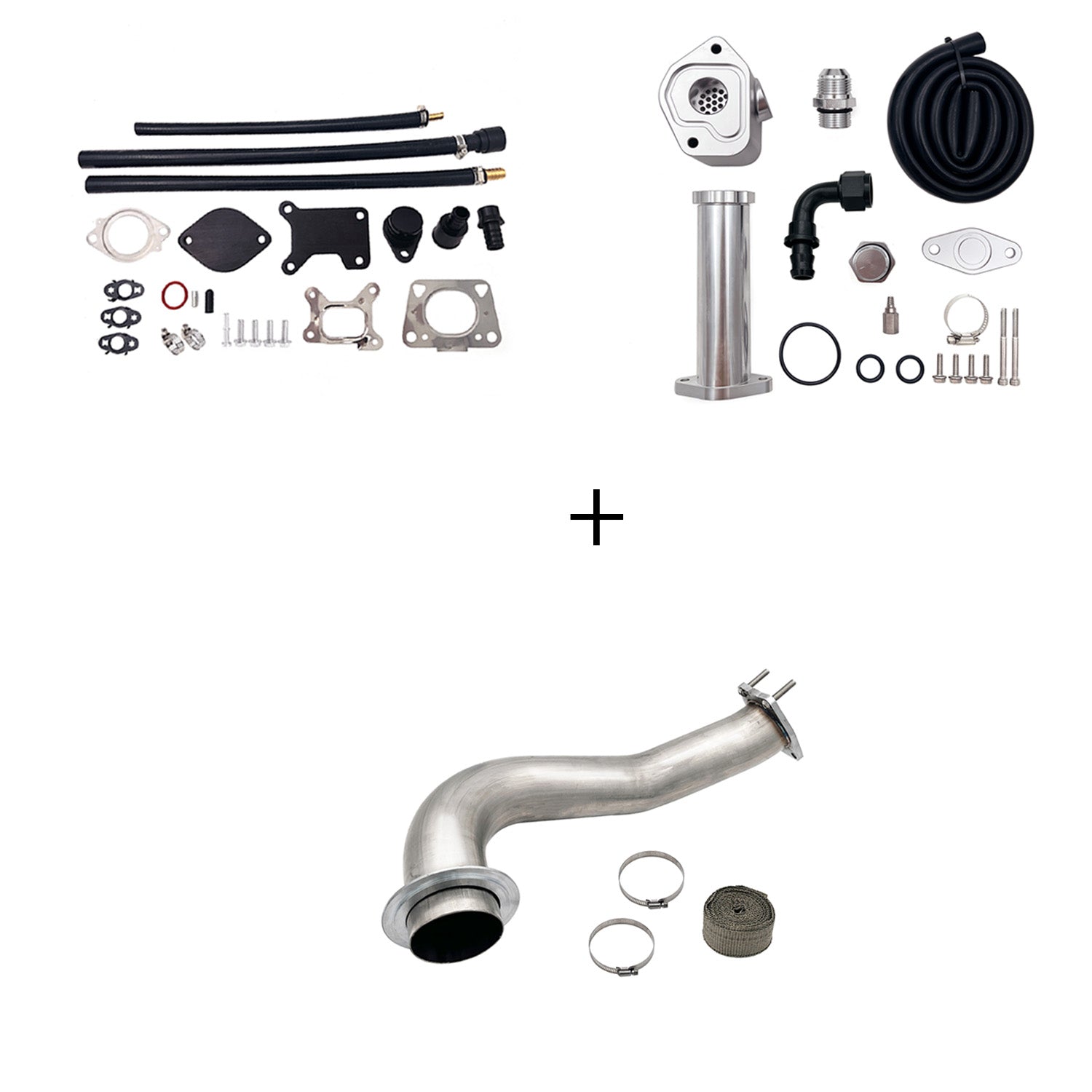 Full Delete Kit 4"/5"DPF/EGR/CCV/Downpipe| 2017-2023 GM/Chevy Duramax 6.6L