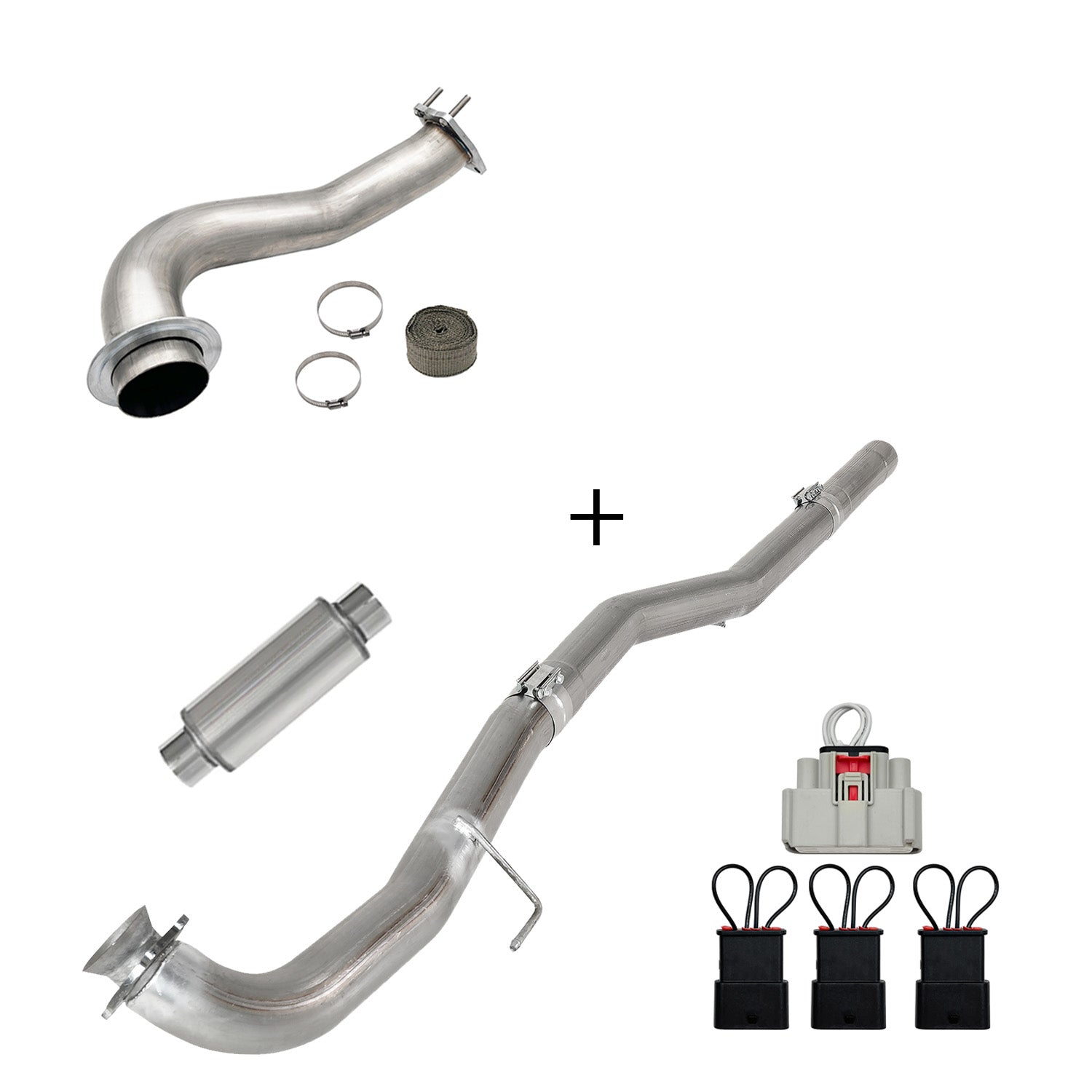 Full Delete Kit 4"/5"DPF/EGR/CCV/Downpipe| 2017-2023 GM/Chevy Duramax 6.6L