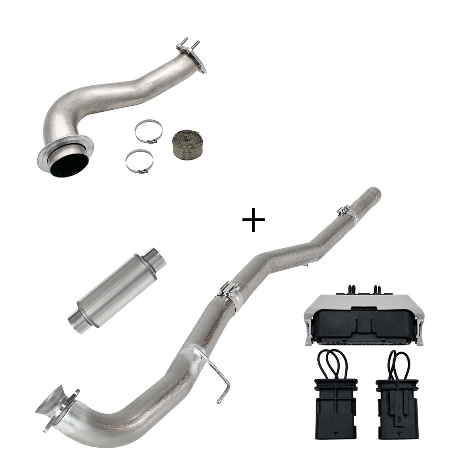 Full Delete Kit 4"/5"DPF/EGR/CCV/Downpipe| 2017-2023 GM/Chevy Duramax 6.6L