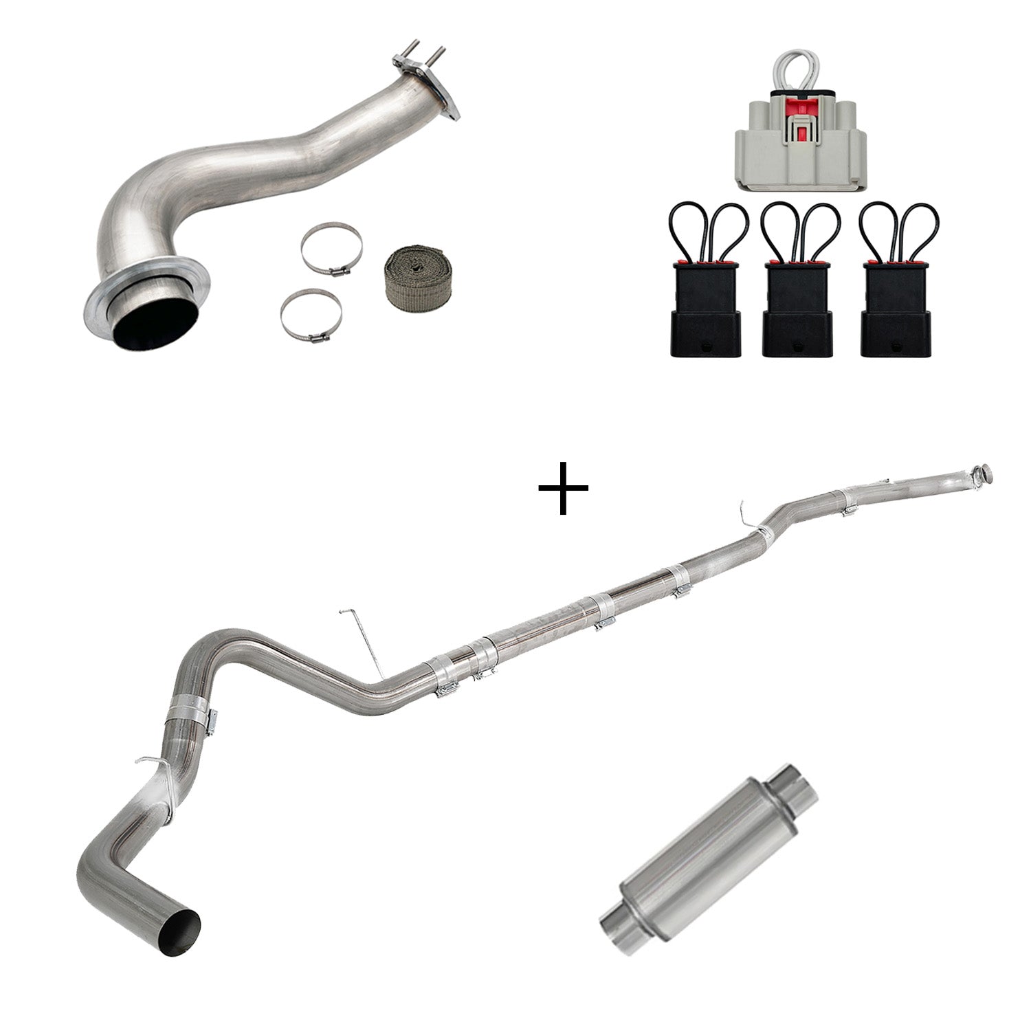 Full Delete Kit 4"/5"DPF/EGR/CCV/Downpipe| 2017-2023 GM/Chevy Duramax 6.6L