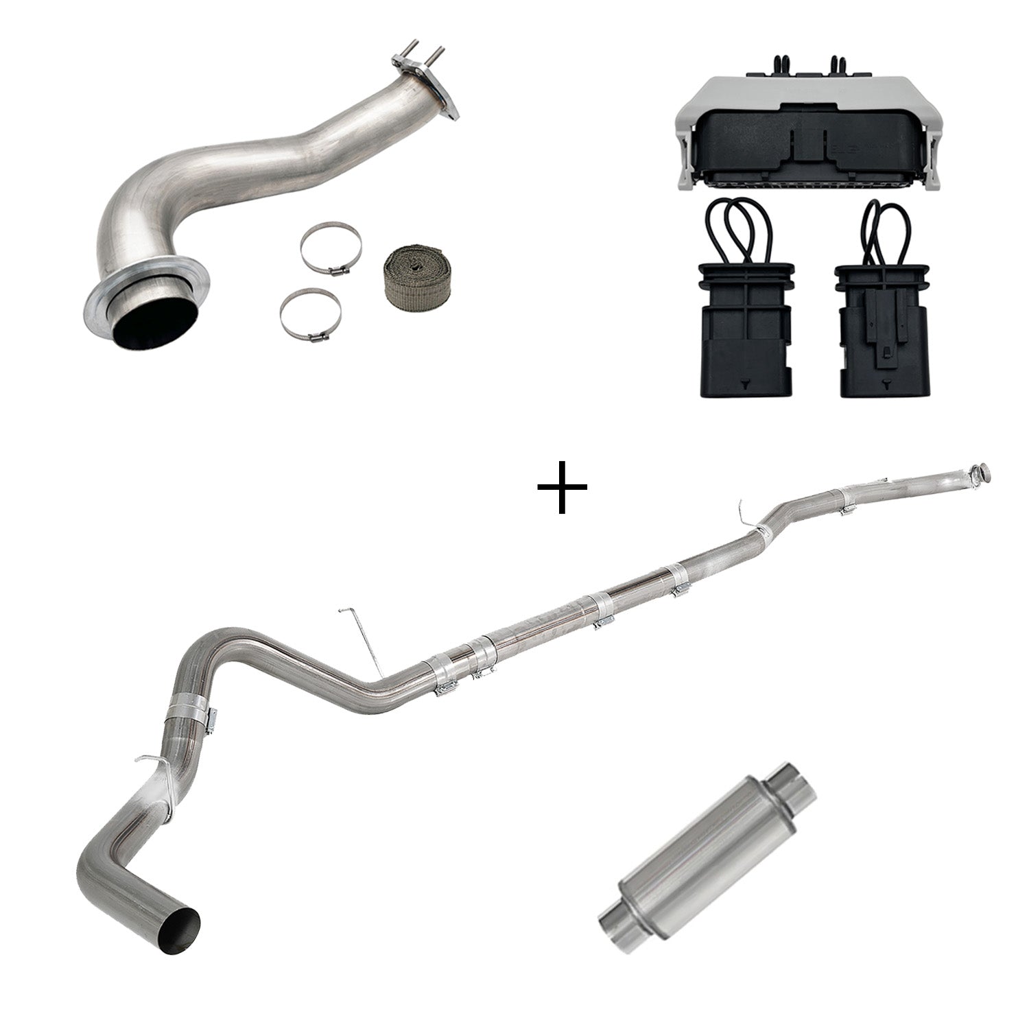 Full Delete Kit 4"/5"DPF/EGR/CCV/Downpipe| 2017-2023 GM/Chevy Duramax 6.6L