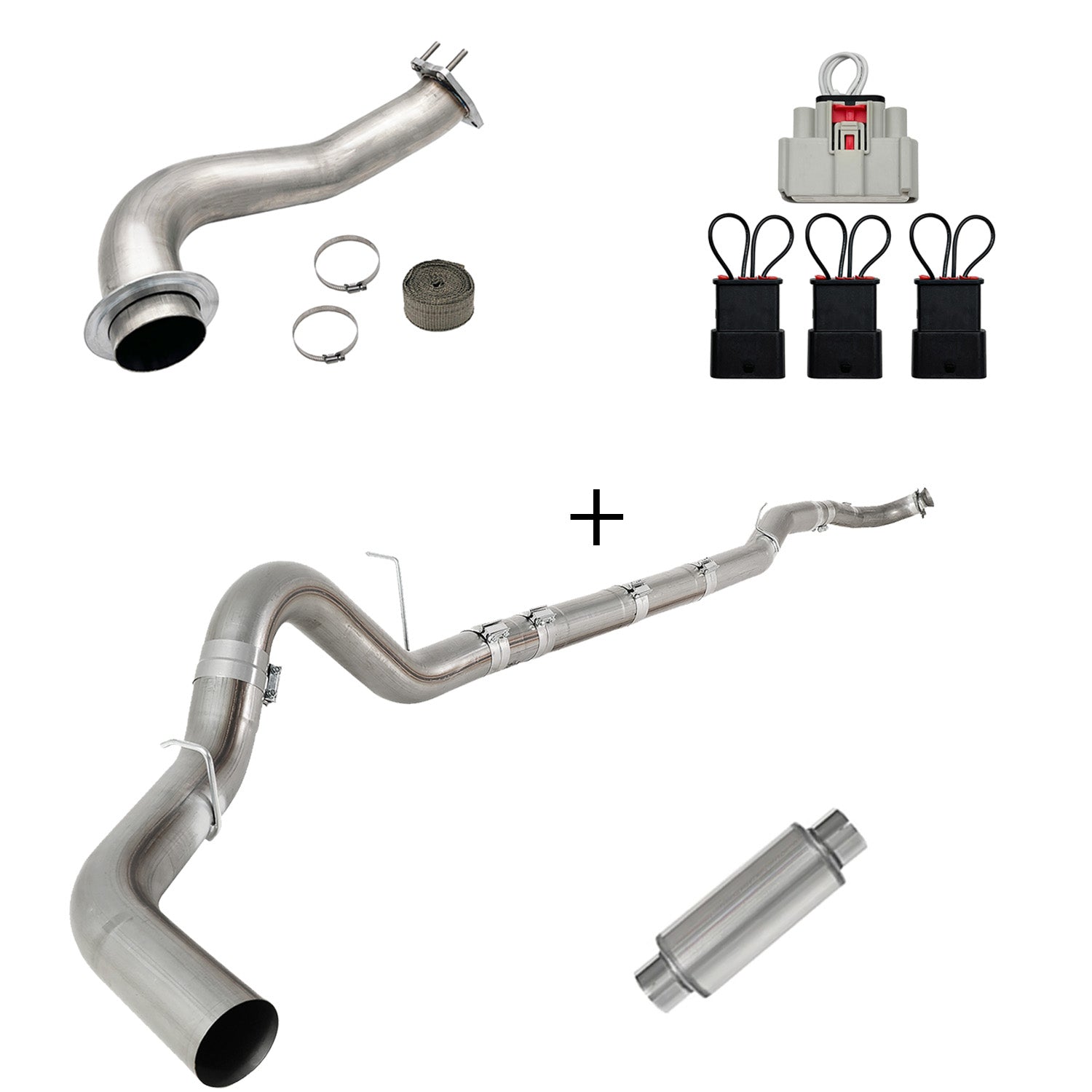 Full Delete Kit 4"/5"DPF/EGR/CCV/Downpipe| 2017-2023 GM/Chevy Duramax 6.6L