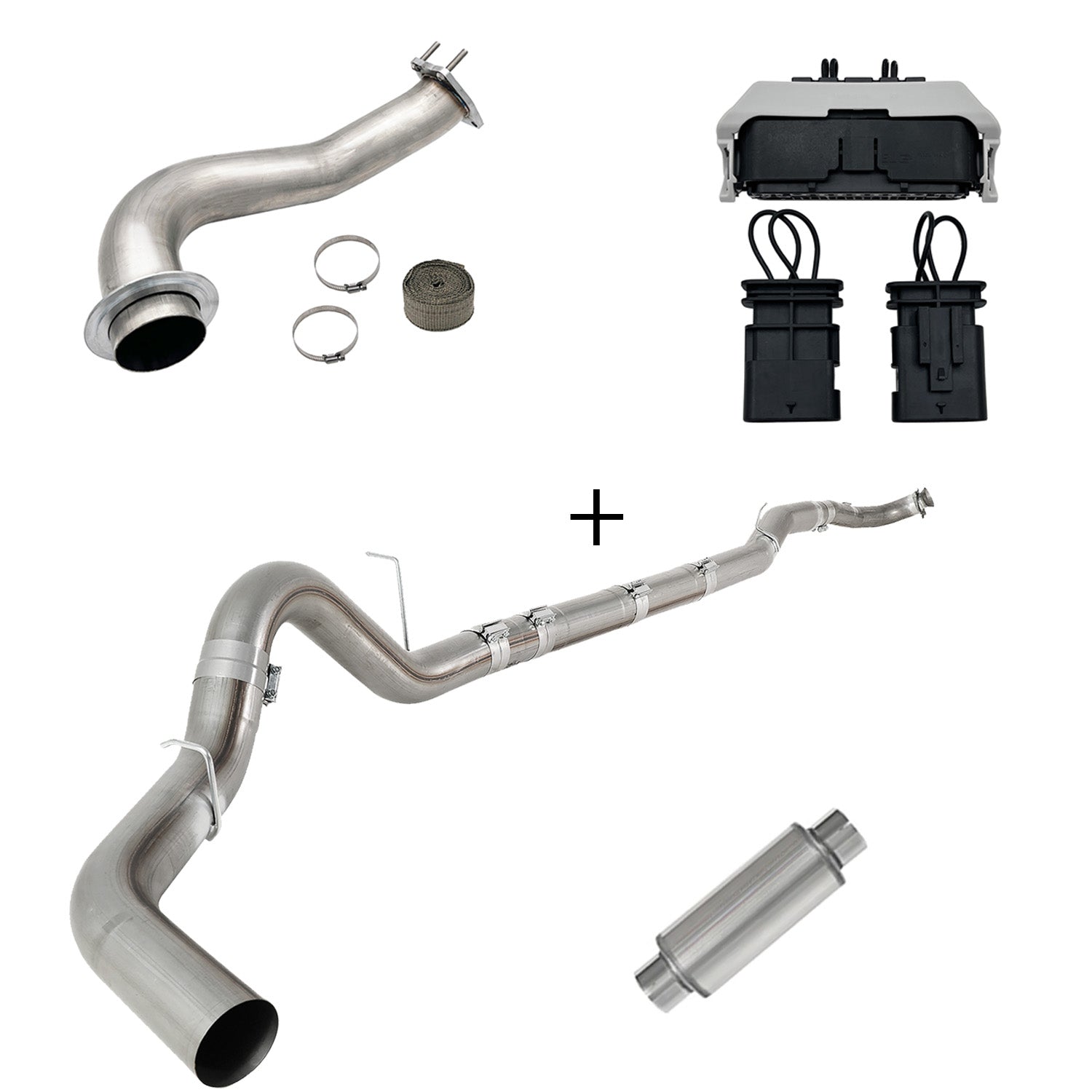 Full Delete Kit 4"/5"DPF/EGR/CCV/Downpipe| 2017-2023 GM/Chevy Duramax 6.6L