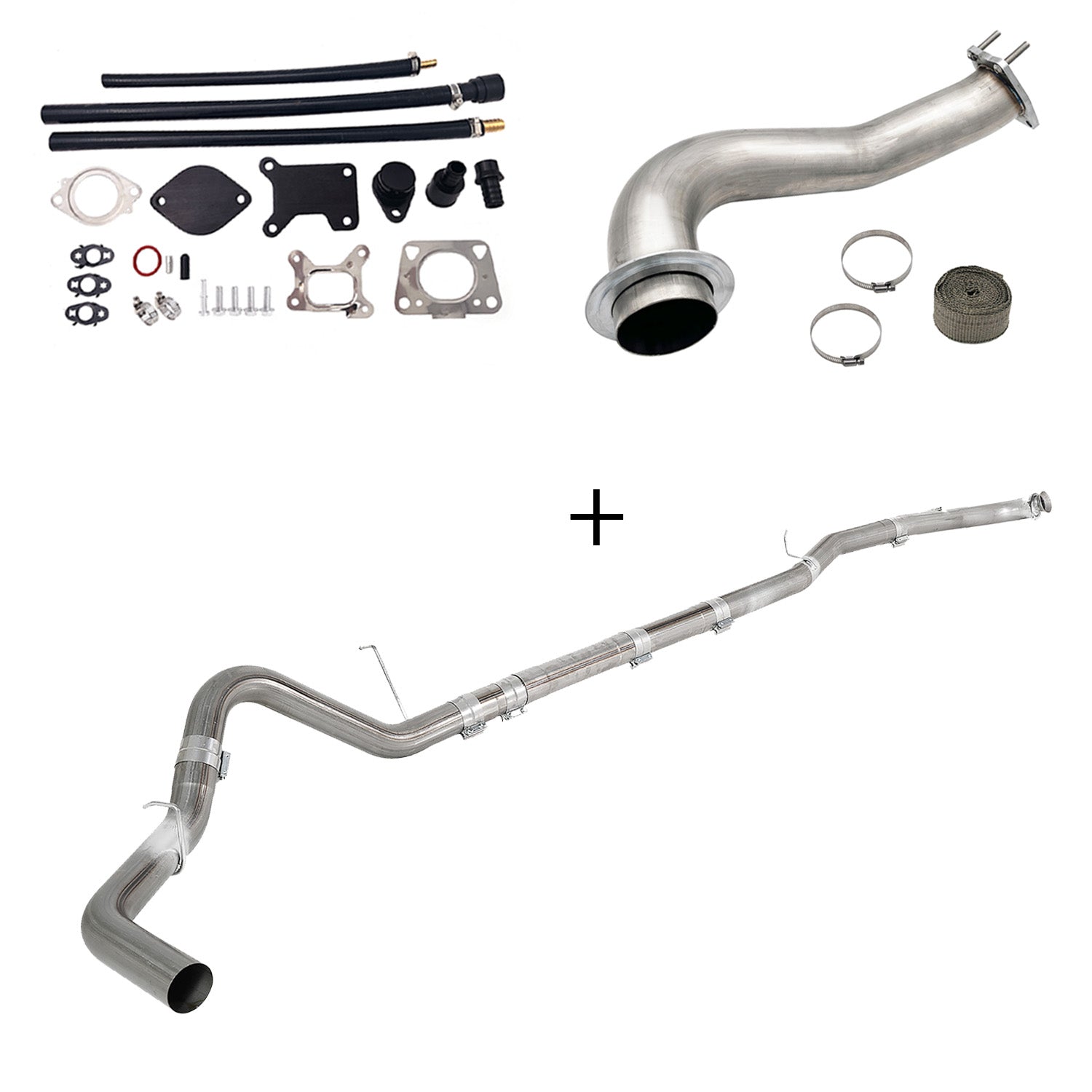 Full Delete Kit 4"/5"DPF/EGR/CCV/Downpipe| 2017-2023 GM/Chevy Duramax 6.6L