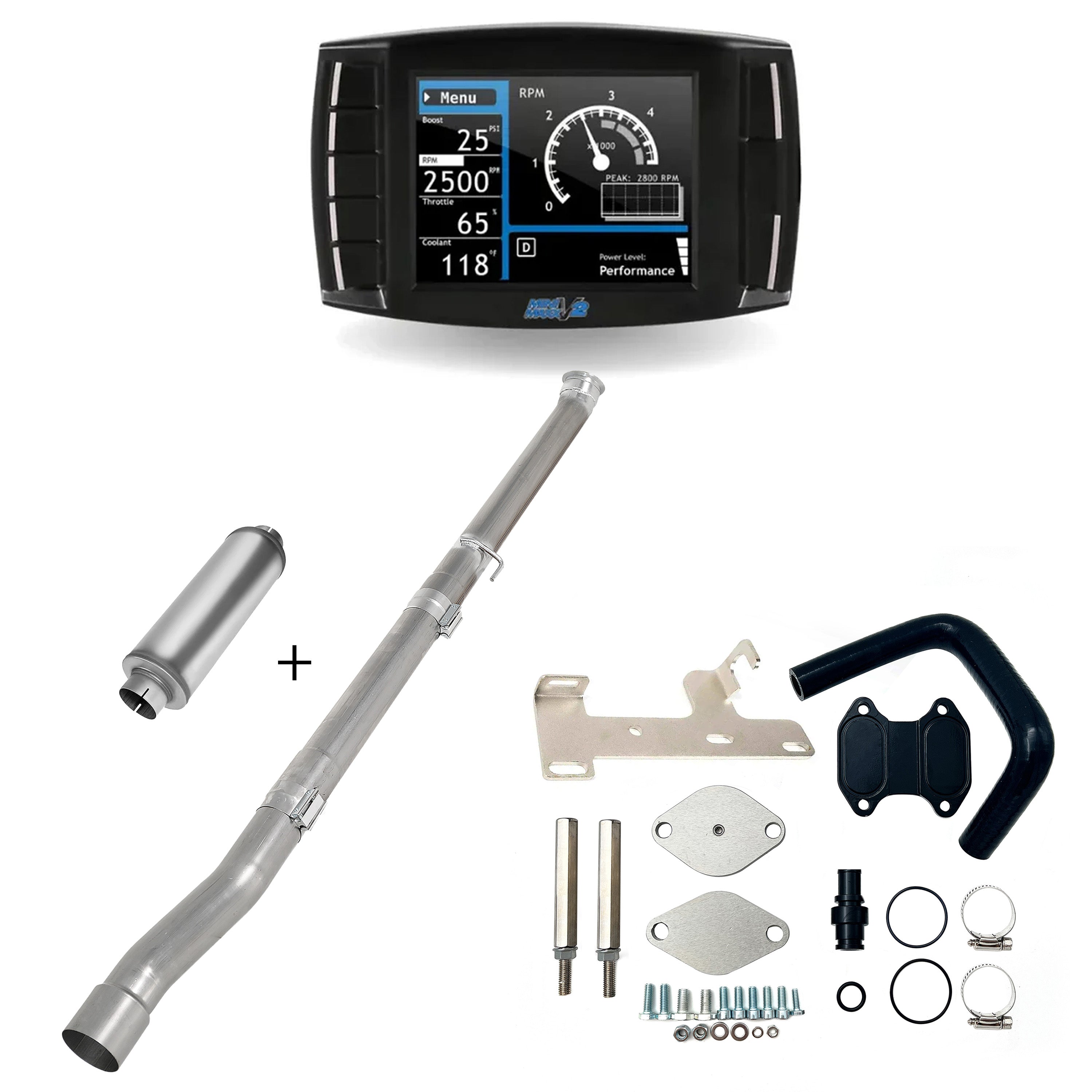 Full Delete Kit 4"/5" DPF/DEF/EGR | 2019-2021 Ram Cummins 6.7L