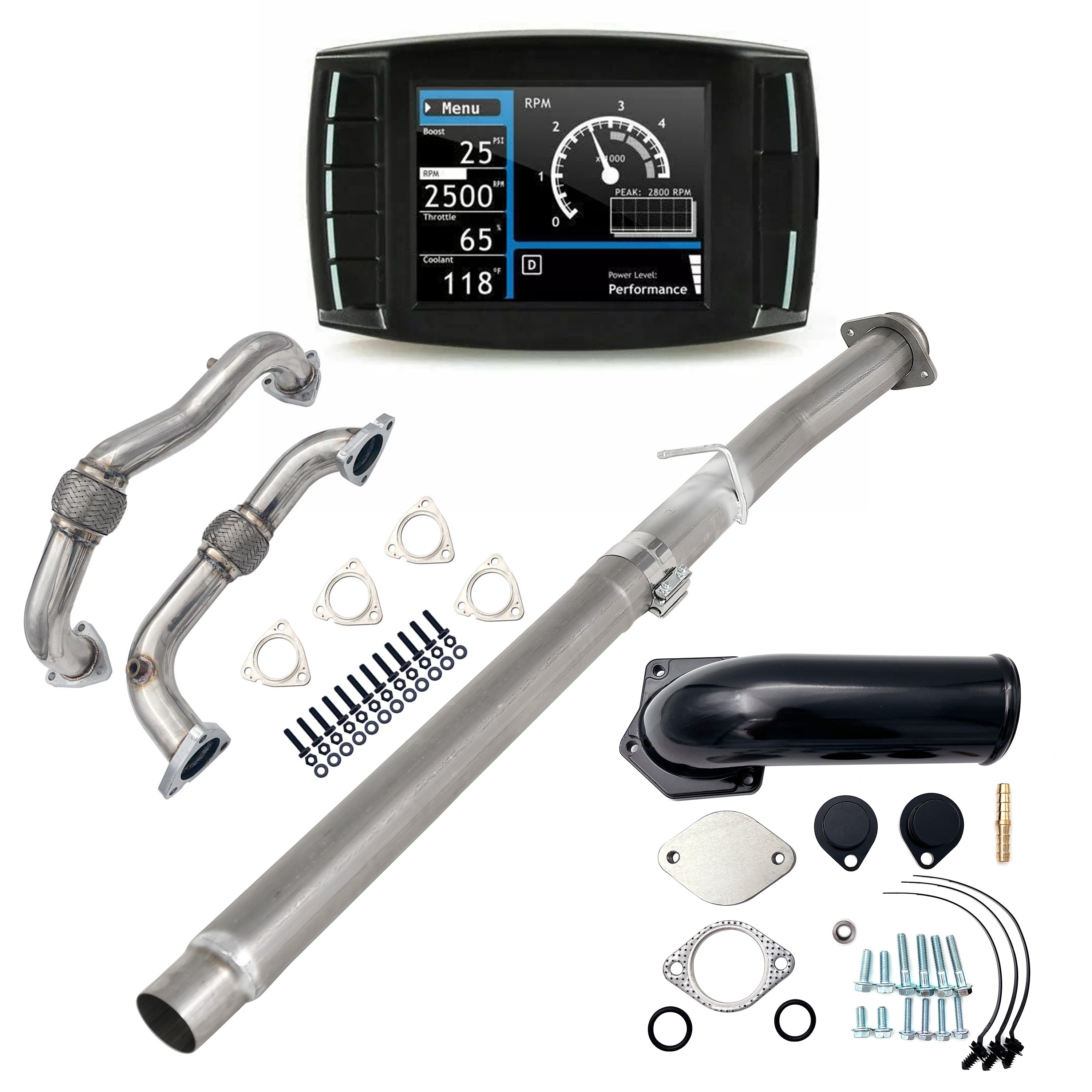 Full Delete Kit 4" DPF/DEF/EGR | 2008-2010 Ford Powerstroke 6.4L