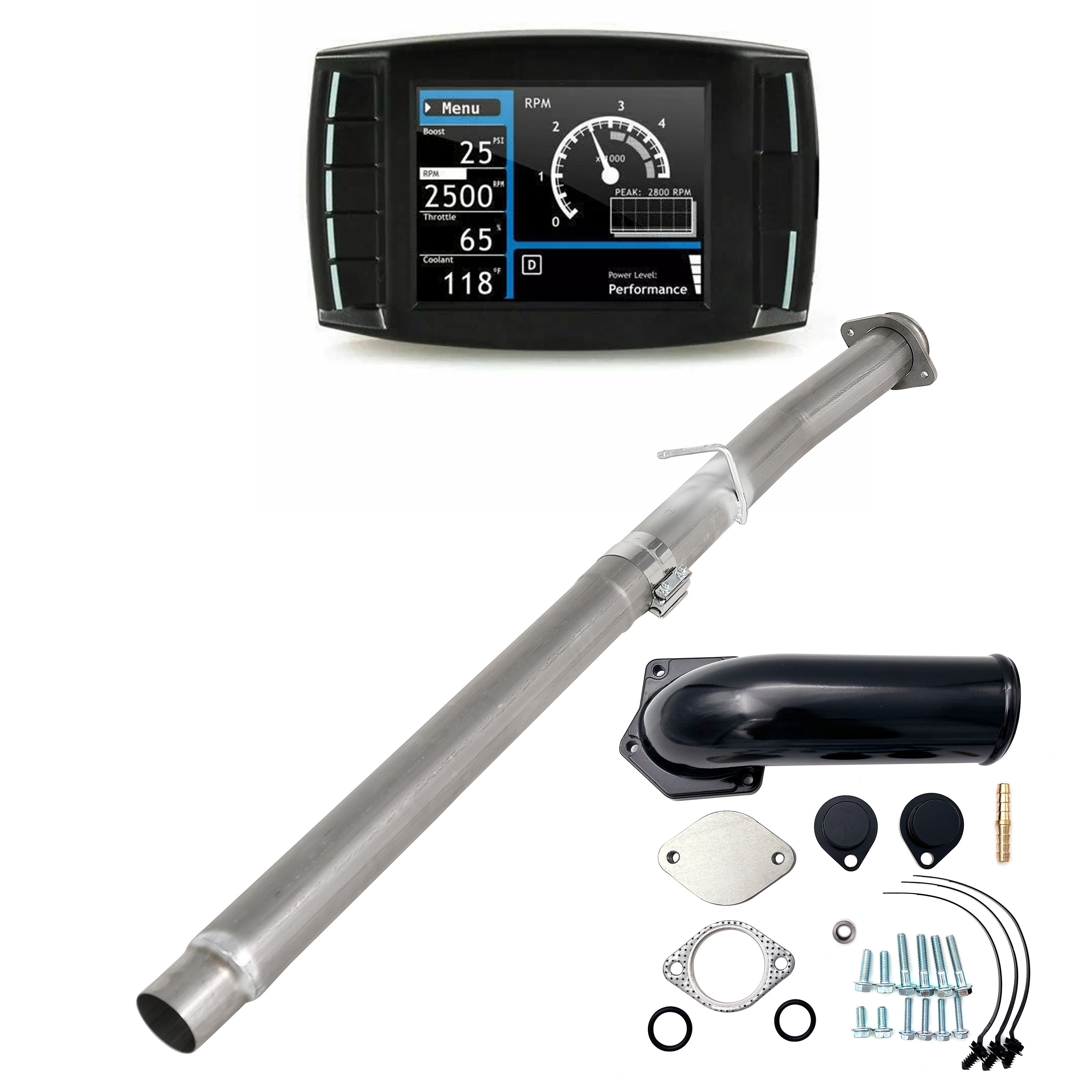 Full Delete Kit 4" DPF/DEF/EGR | 2008-2010 Ford Powerstroke 6.4L