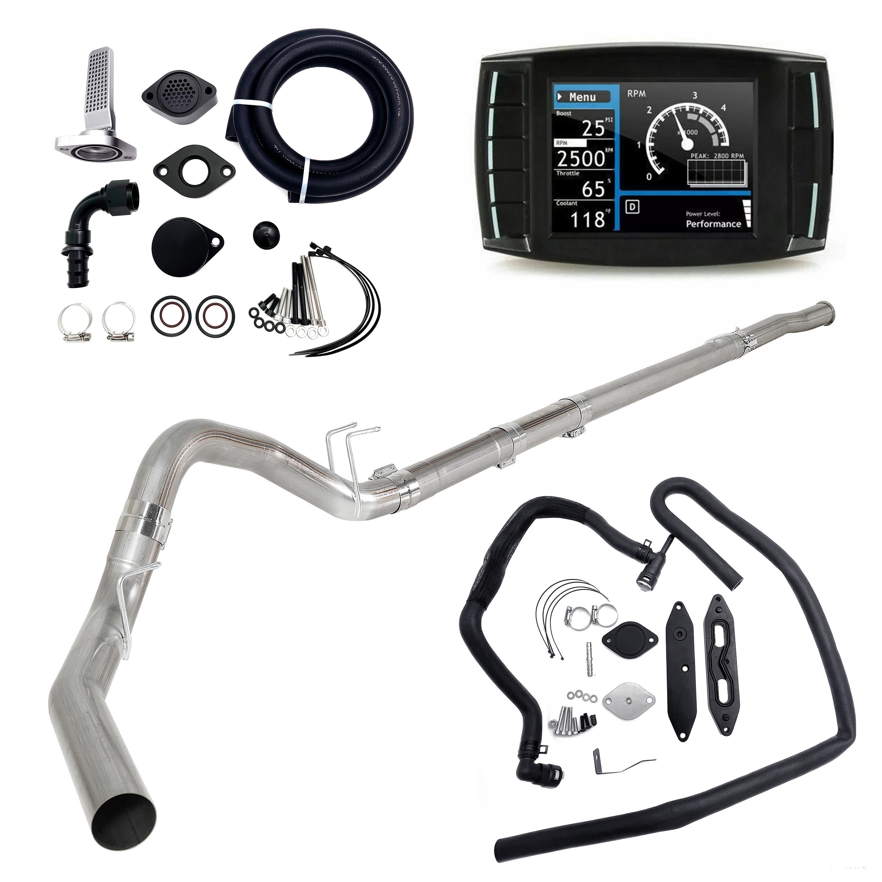 Full Delete Kit 4" DPF/DEF/EGR/CCV | 2011-2019 Ford Powerstroke 6.7L