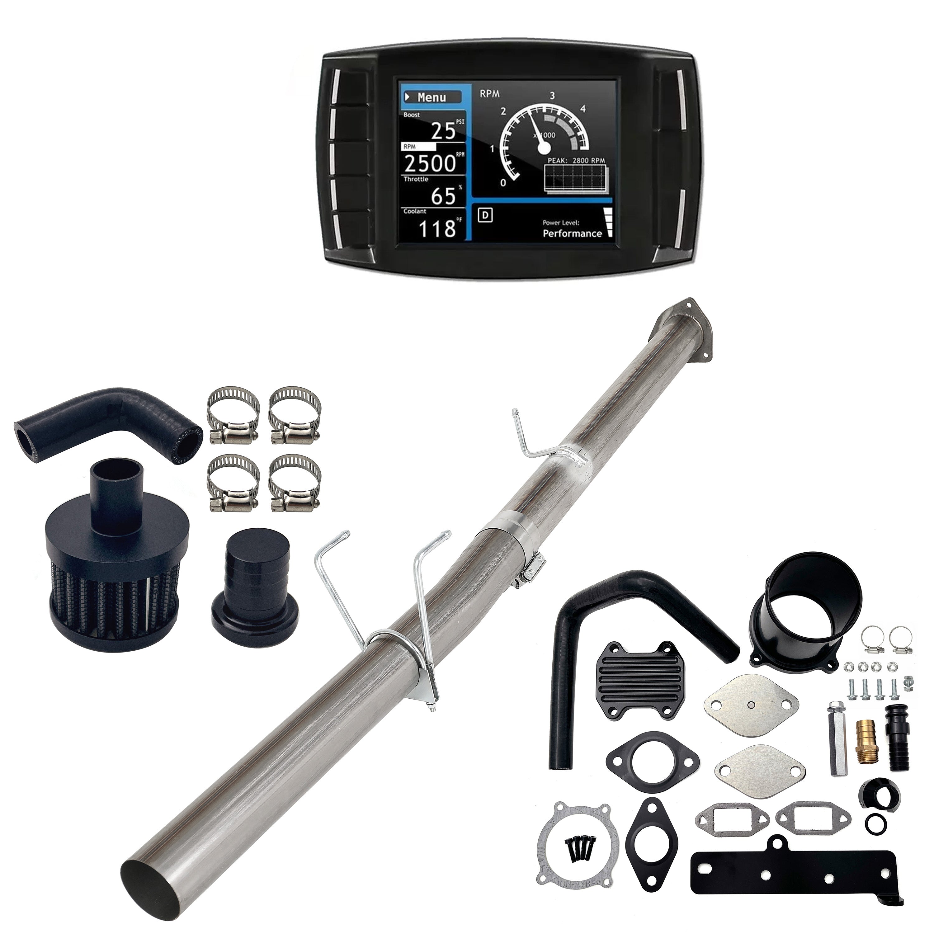 Full Delete Kit 4" DPF/DEF/EGR/CCV | 2013-2018 Ram Cummins 6.7L
