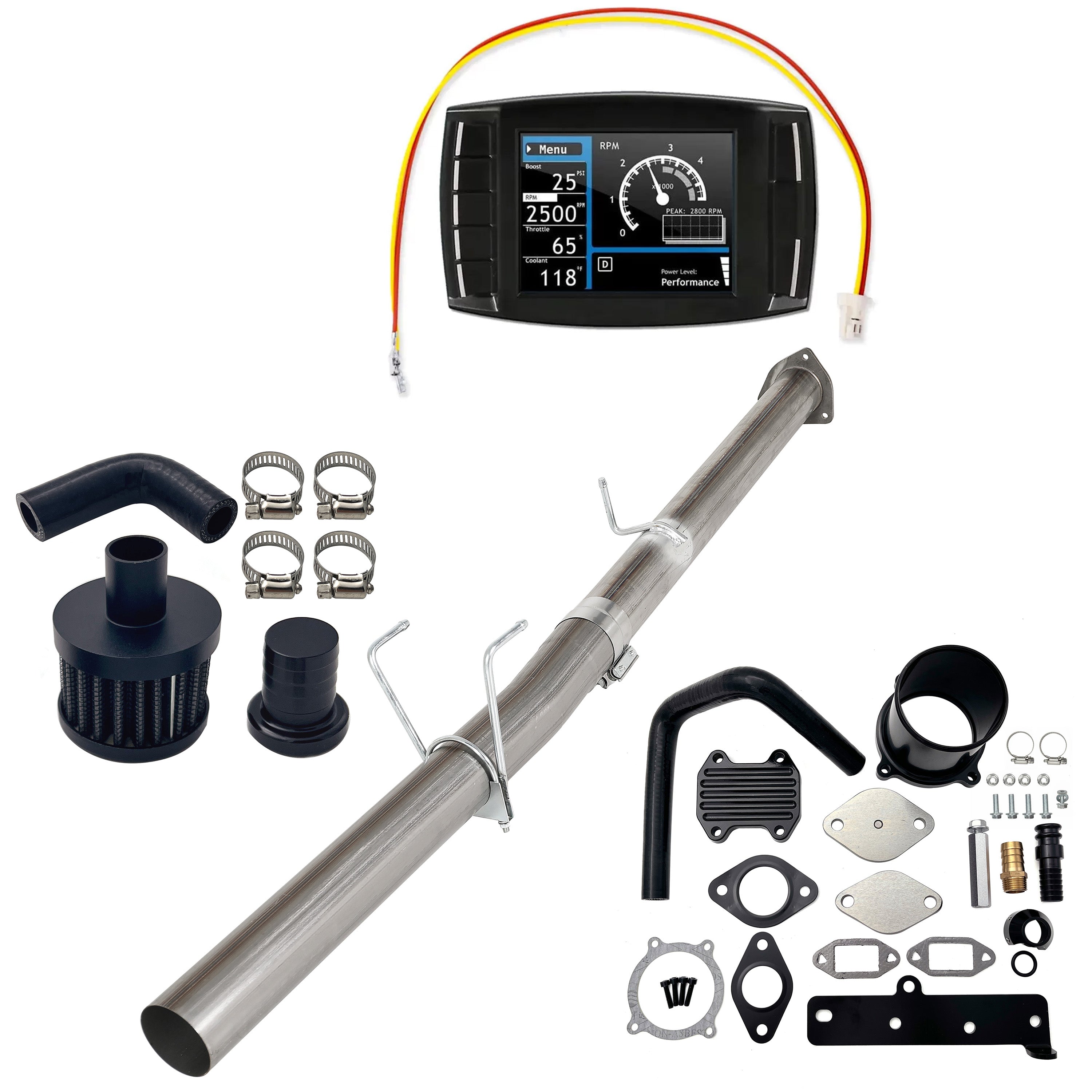 Full Delete Kit 4" DPF/DEF/EGR/CCV | 2013-2018 Ram Cummins 6.7L
