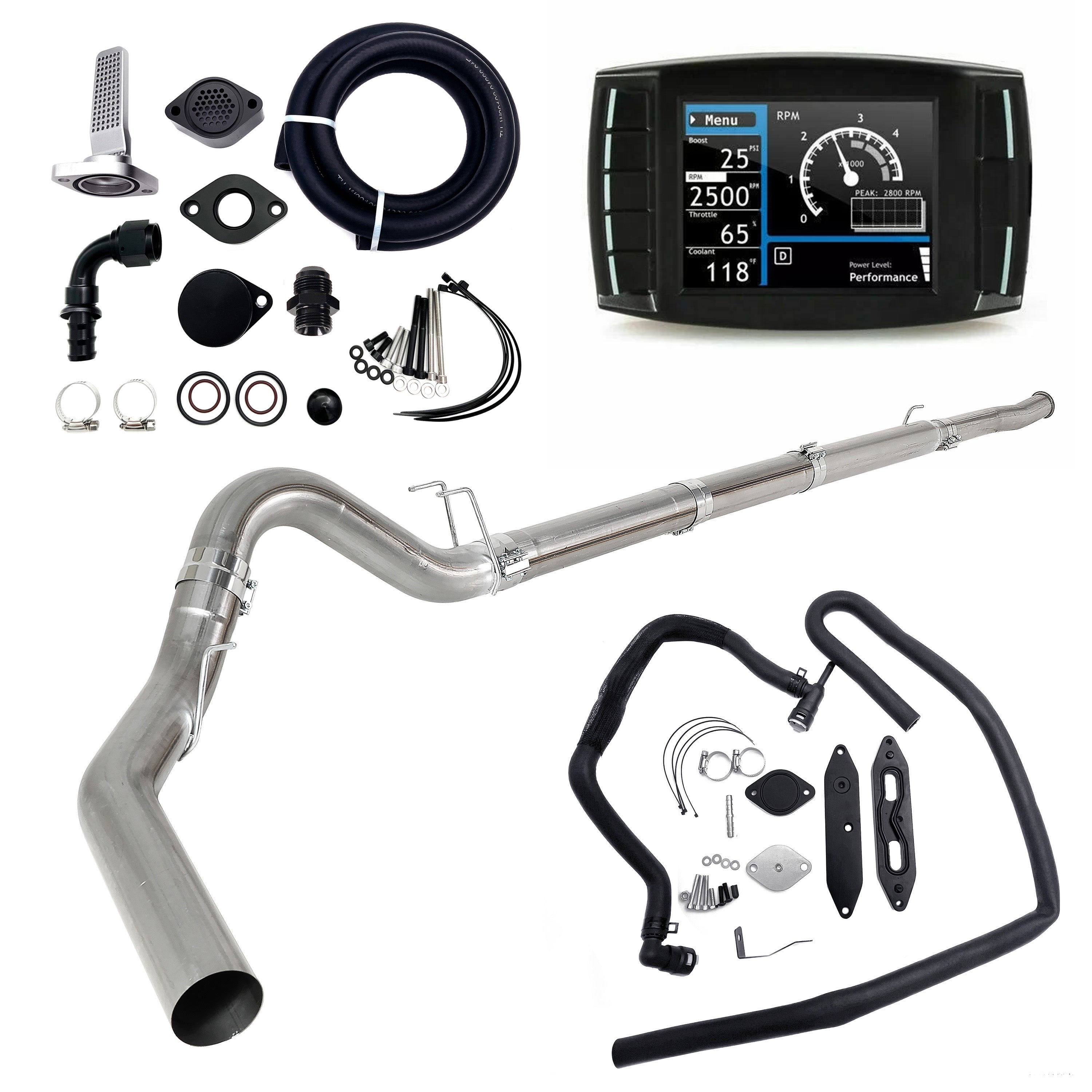Full Delete Kit 5" DPF/CCV/DEF/EGR | 2011-2019 Ford Powerstroke 6.7L