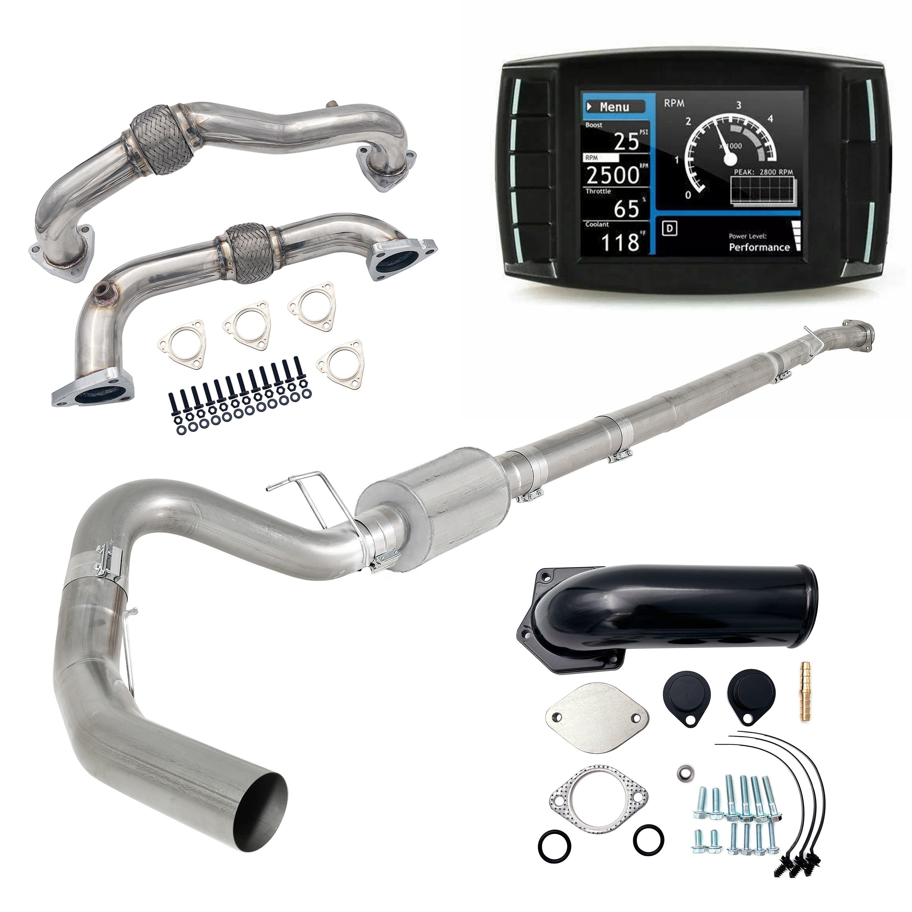 Full Delete Kit 5" DPF/DEF/EGR | 2008-2010 Ford Powerstroke 6.4L