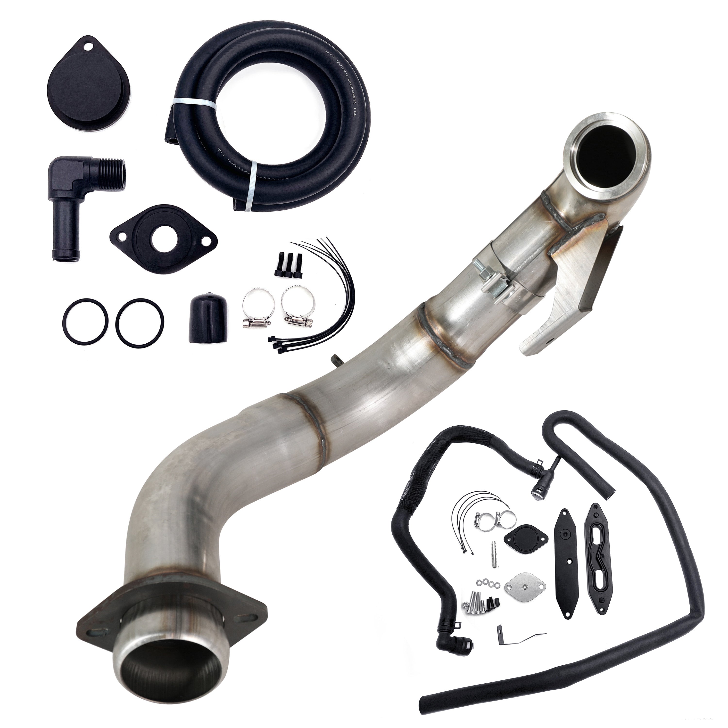 4" Downpipe| EGR Delete Kit | 2015-2019 Ford Powerstroke 6.7L