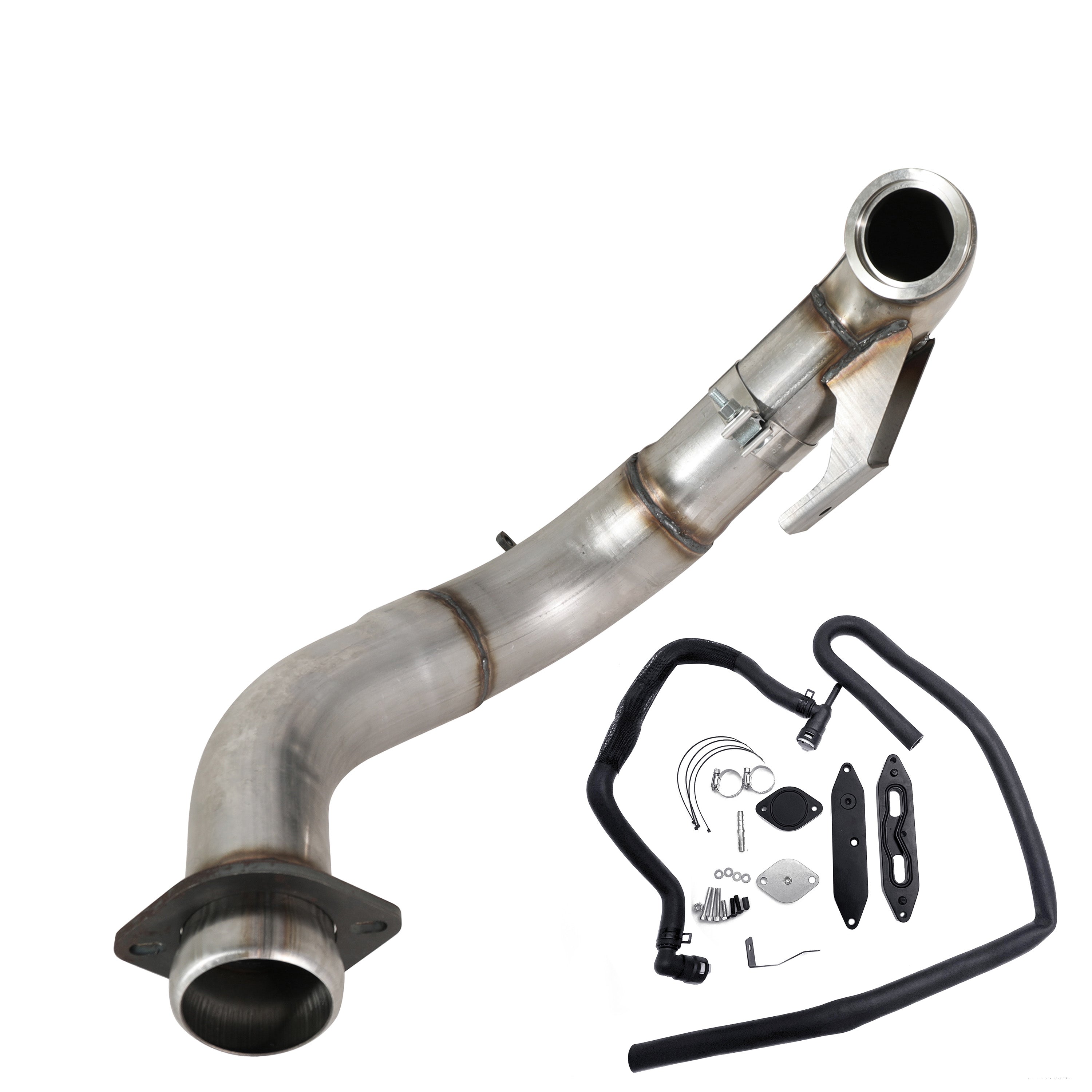 4" Downpipe| EGR Delete Kit | 2015-2019 Ford Powerstroke 6.7L