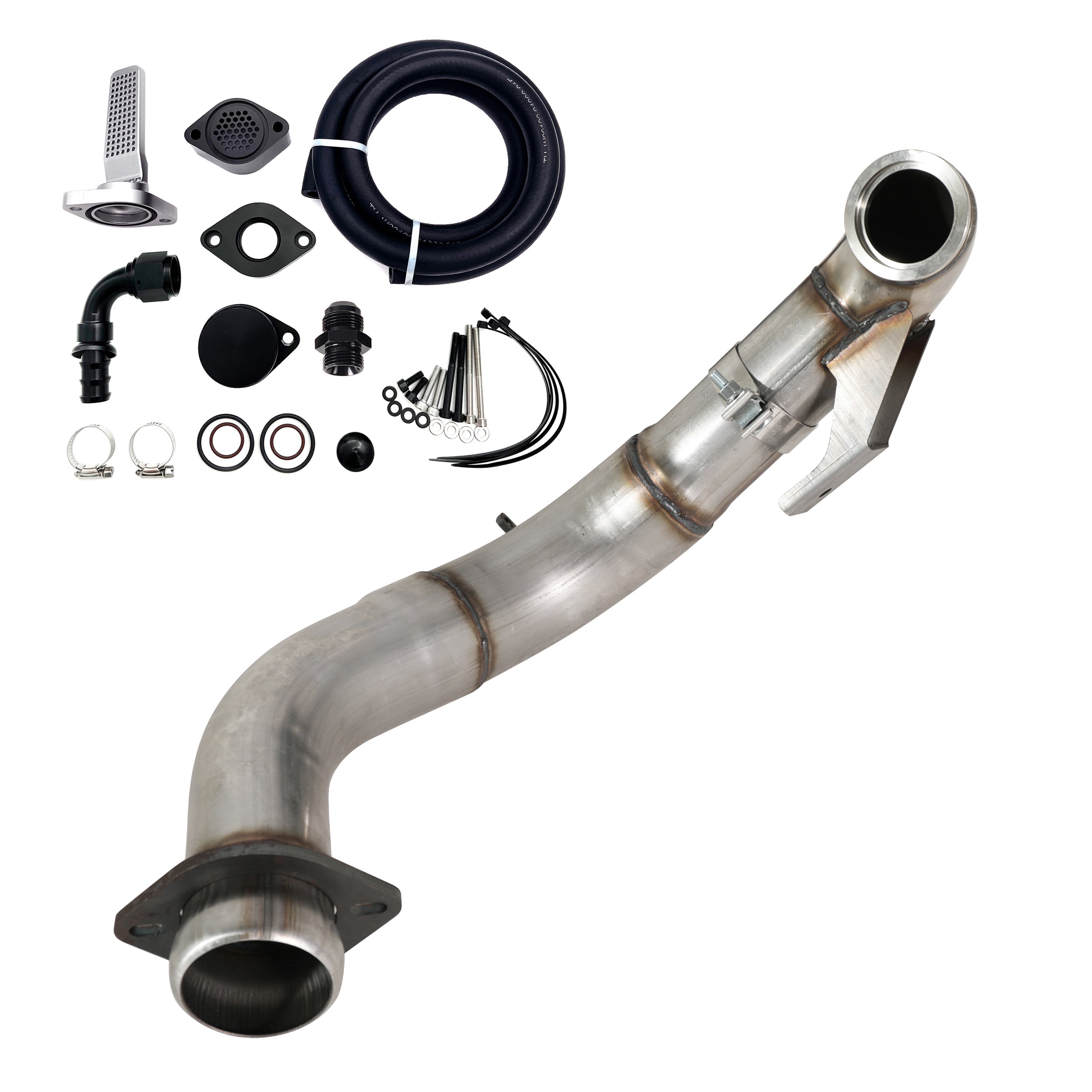 4" Downpipe| EGR Delete Kit | 2015-2019 Ford Powerstroke 6.7L