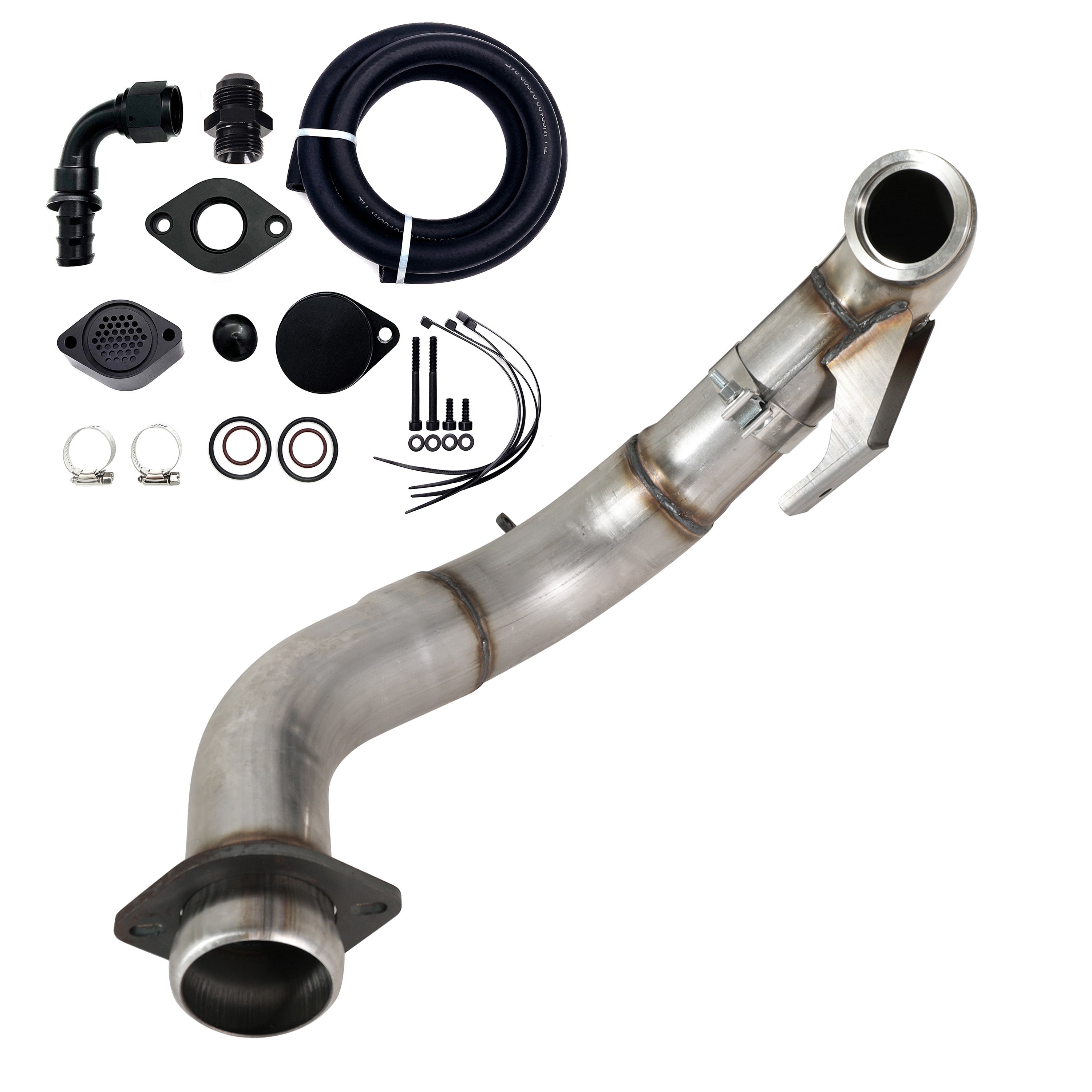4" Downpipe| EGR Delete Kit | 2015-2019 Ford Powerstroke 6.7L