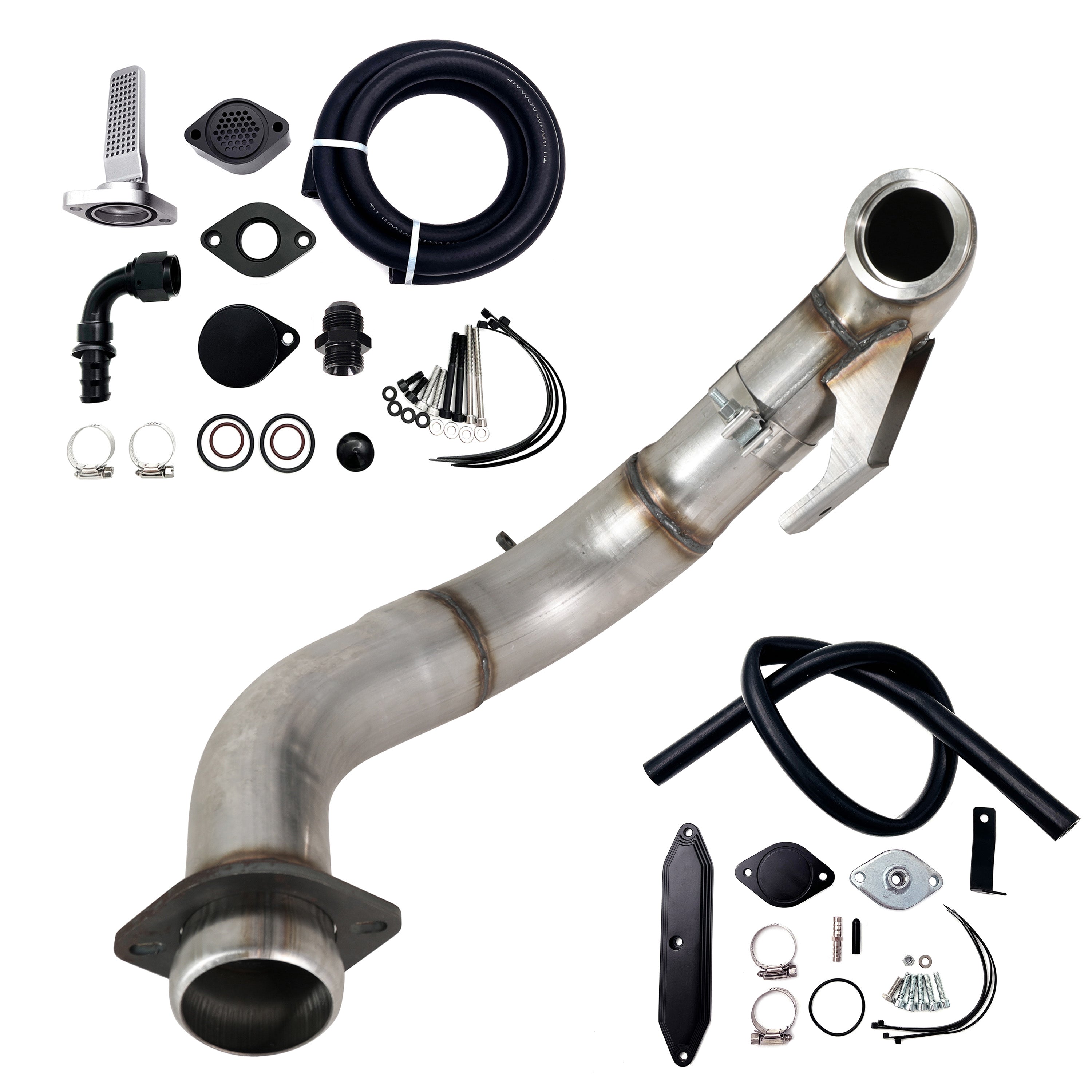 4" Downpipe| EGR Delete Kit | 2015-2019 Ford Powerstroke 6.7L