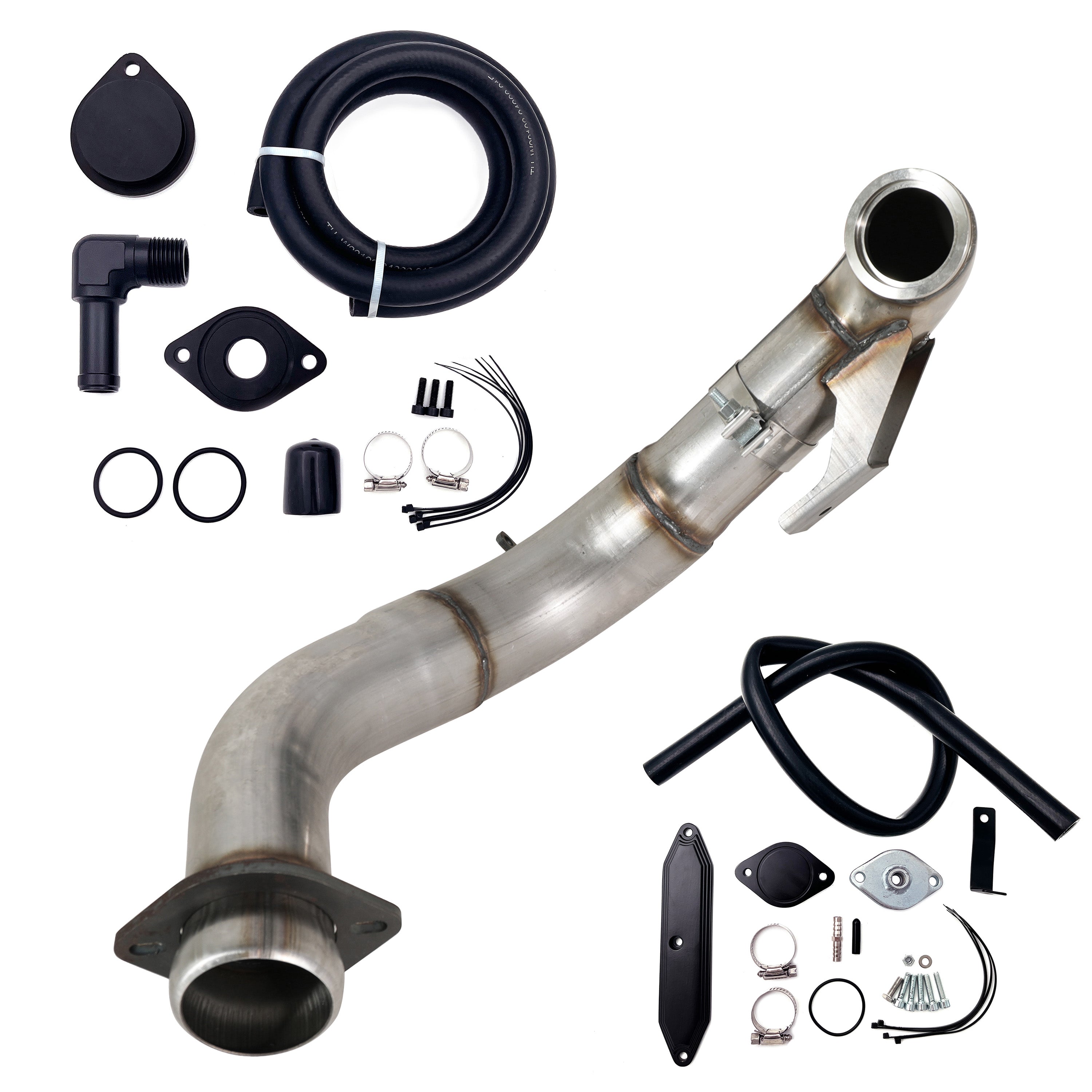 4" Downpipe| EGR Delete Kit | 2015-2019 Ford Powerstroke 6.7L