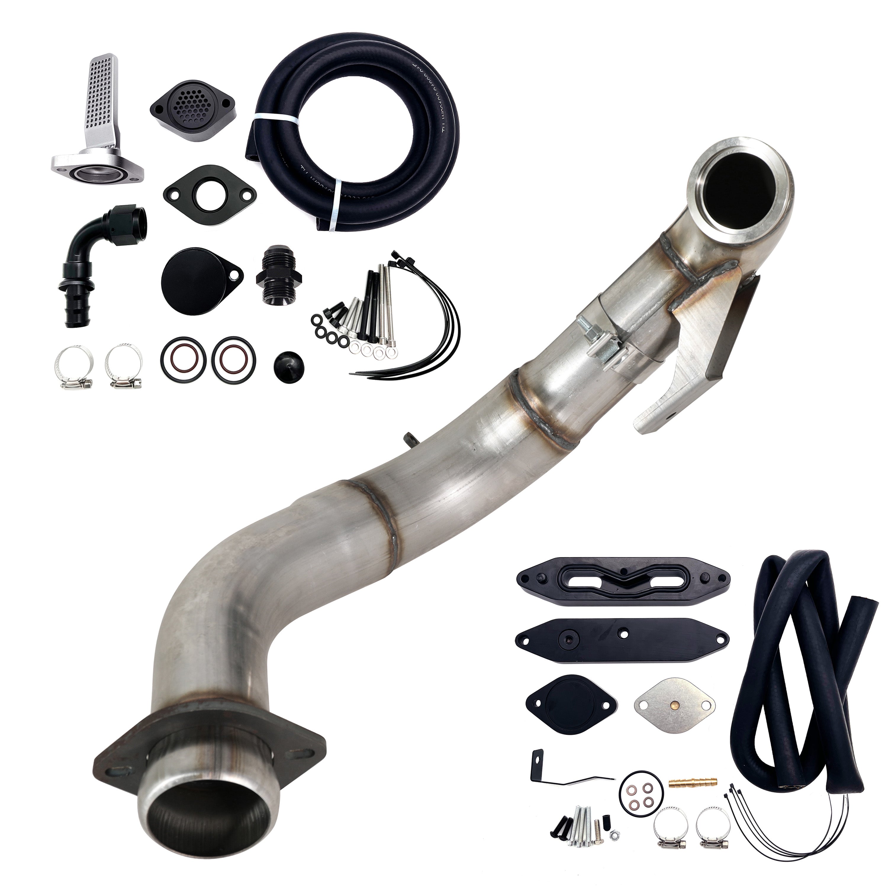 4" Downpipe| EGR Delete Kit | 2015-2019 Ford Powerstroke 6.7L