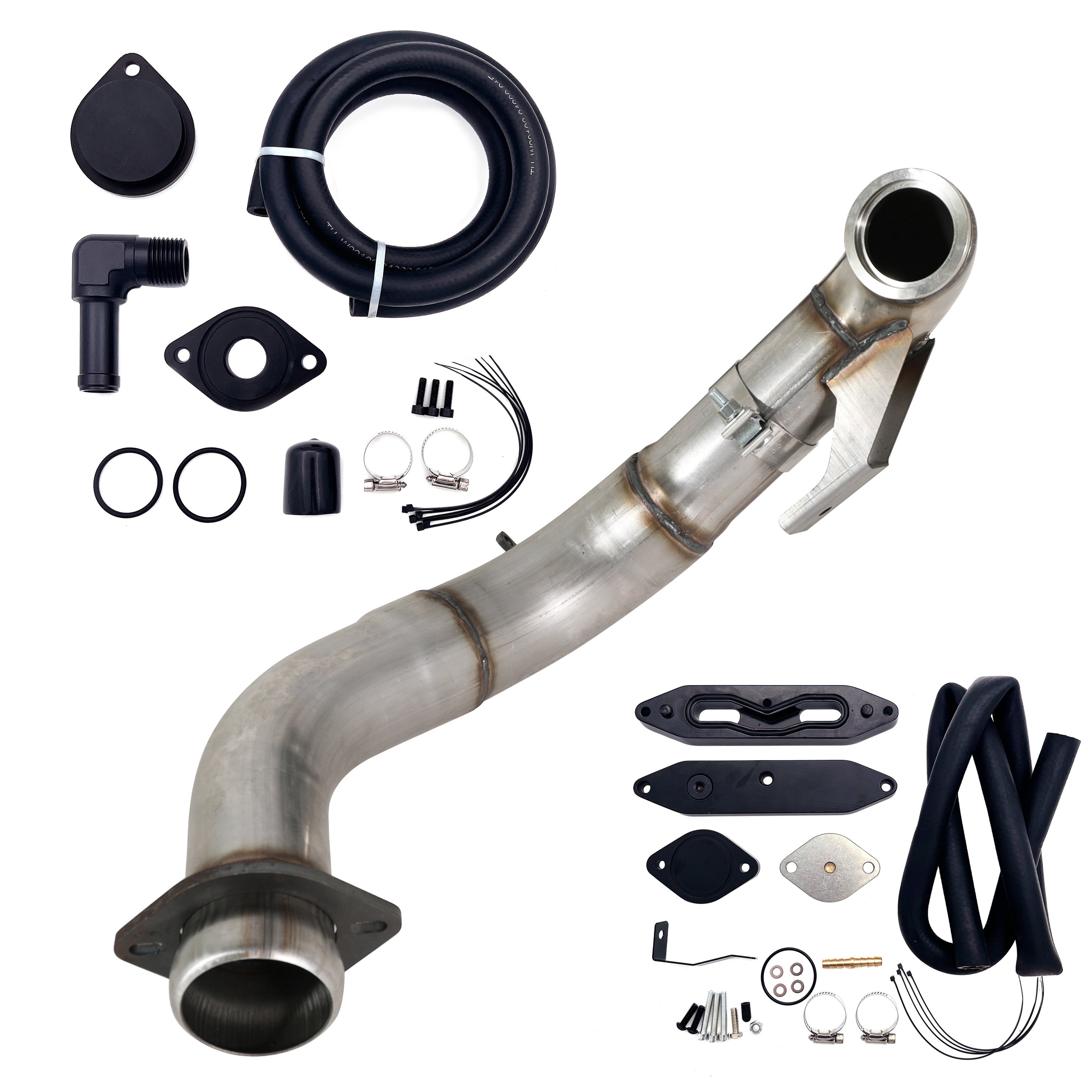 4" Downpipe| EGR Delete Kit | 2015-2019 Ford Powerstroke 6.7L