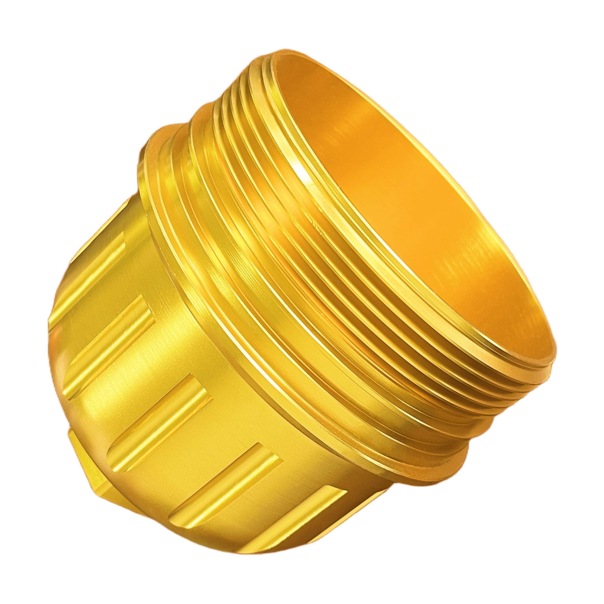 iFJF 134001 Gold Fuel Filter Billet Aluminum Housing Cap for 2017-2024 GM Duramax 6.6L L5P Chevy Silverado/GMC Sierra 2500HD 3500HD