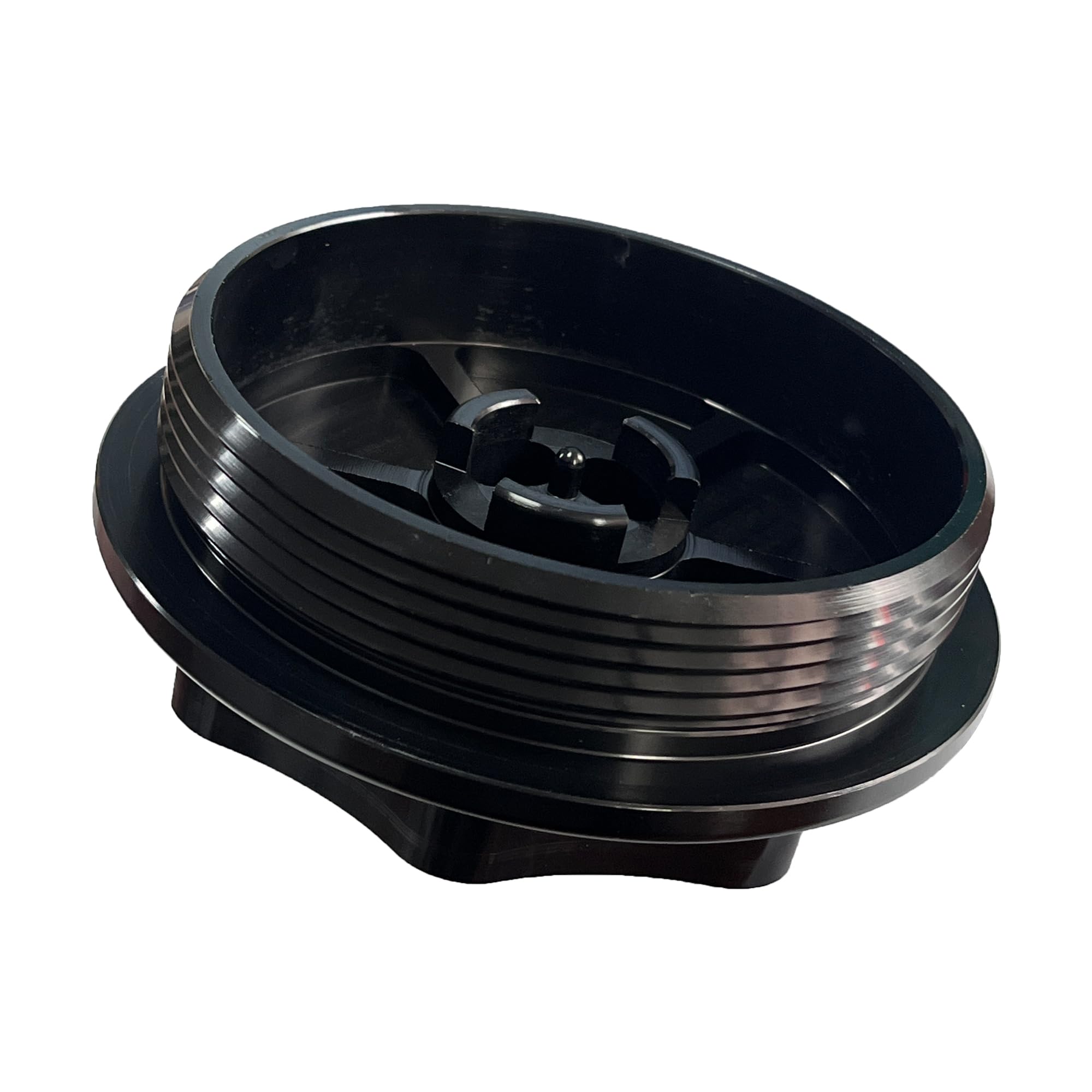 iFJF Black F81Z9G270BA Fuel Filter Billet Aluminum Cap for Powerstroke 7.3L V8 1999-2003 F250-F550 Super Duty 2000-2003 Excursion
