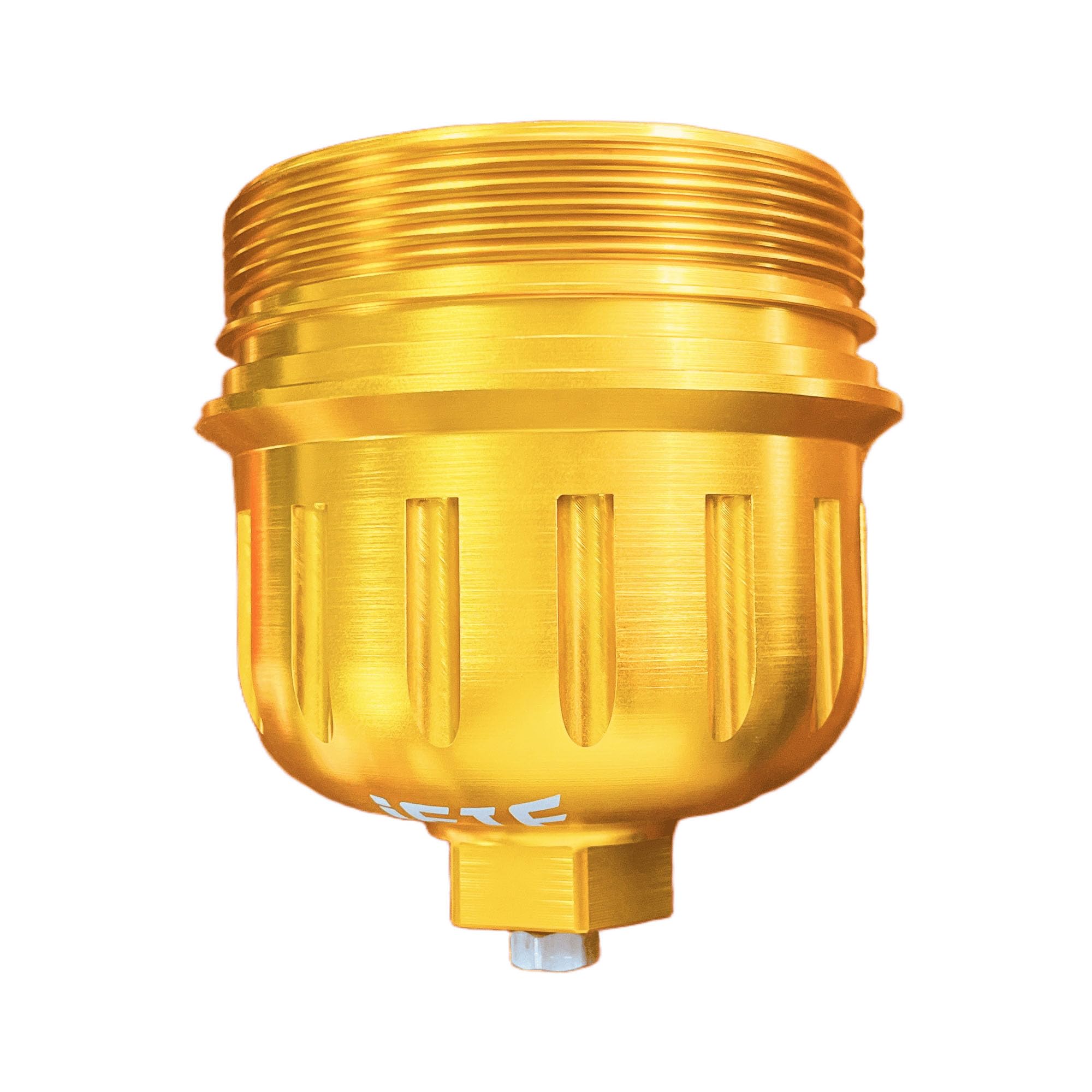 iFJF 134001 Gold Fuel Filter Billet Aluminum Housing Cap for 2017-2024 GM Duramax 6.6L L5P Chevy Silverado/GMC Sierra 2500HD 3500HD