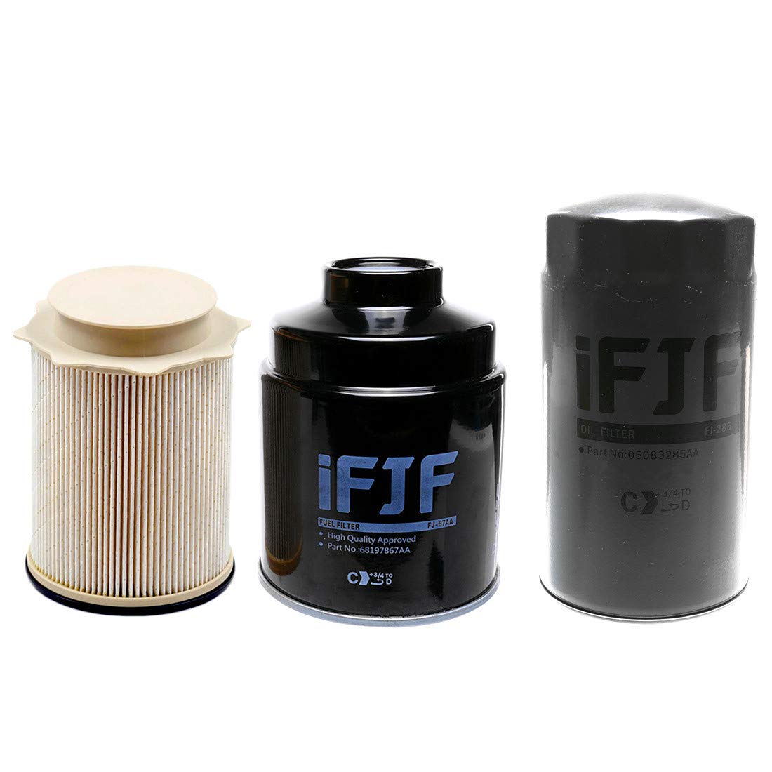 iFJF 68197867AA 68157291AA Fuel Filter 5083285AA Oil Filter for Dodge Ram 6.7L 2013-2018 2500-5500