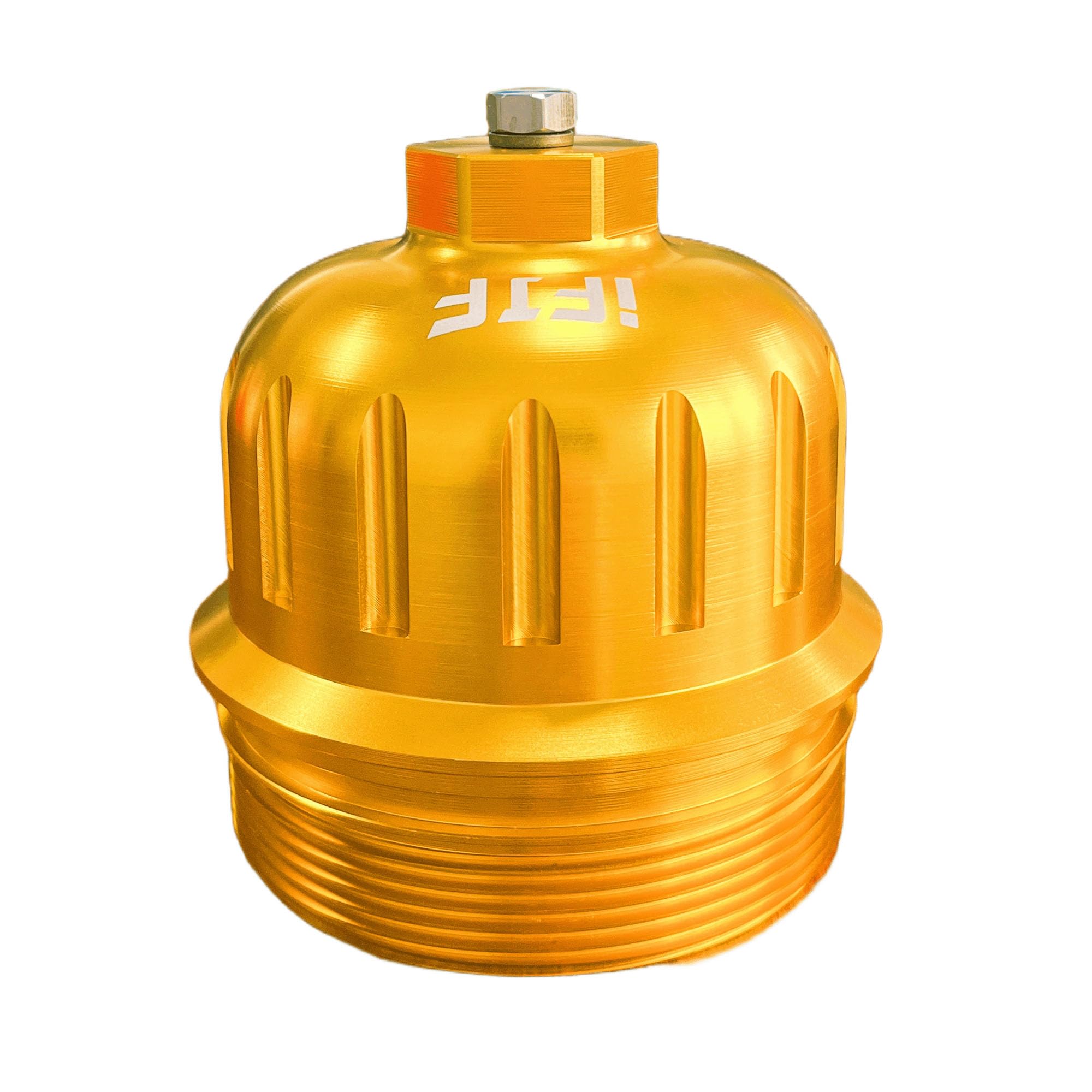 iFJF 134001 Gold Fuel Filter Billet Aluminum Housing Cap for 2017-2024 GM Duramax 6.6L L5P Chevy Silverado/GMC Sierra 2500HD 3500HD