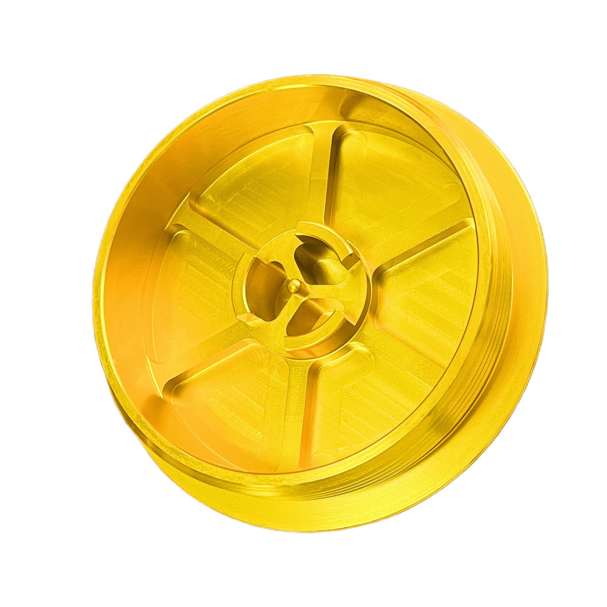 iFJF Gold F81Z9G270BA Fuel Filter Billet Aluminum Cap for Powerstroke 7.3L V8 1999-2003 F250-F550 Super Duty 2000-2003 Excursion