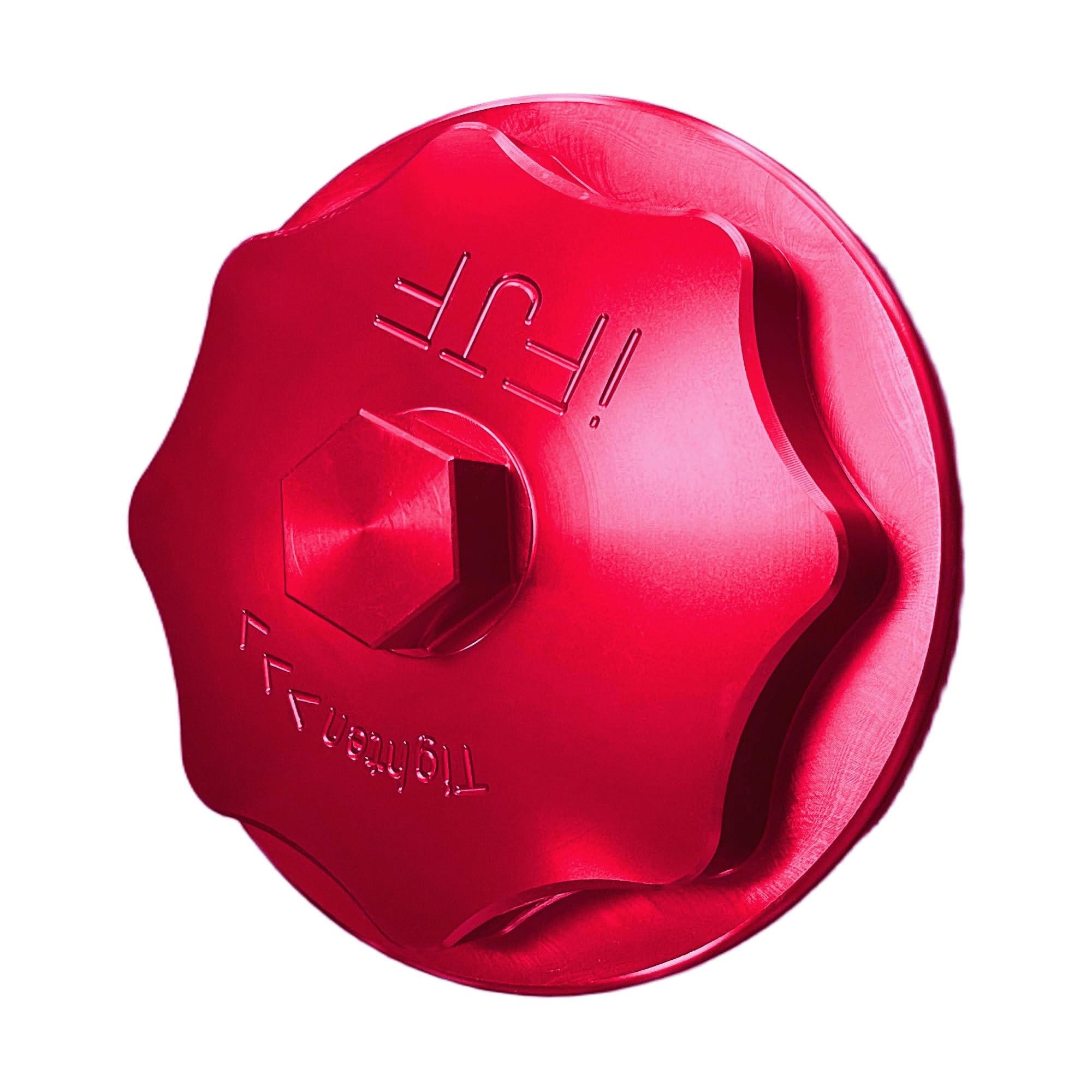 iFJF Red F81Z9G270BA Fuel Filter Billet Aluminum Cap for Powerstroke 7.3L V8 1999-2003 F250-F550 Super Duty 2000-2003 Excursion
